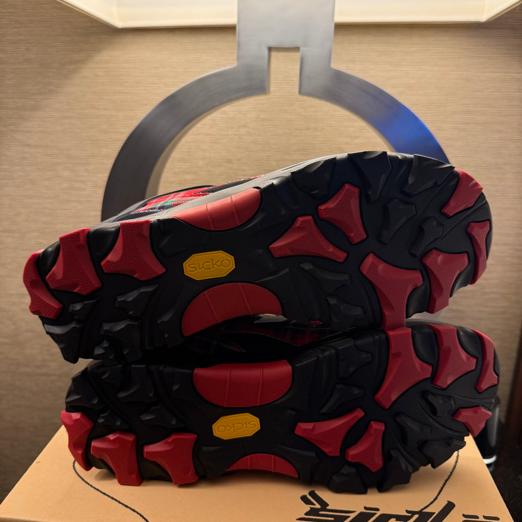 Sicko x Eric Emmanuel Red/Black Plaid Hiking Shoe Size 11