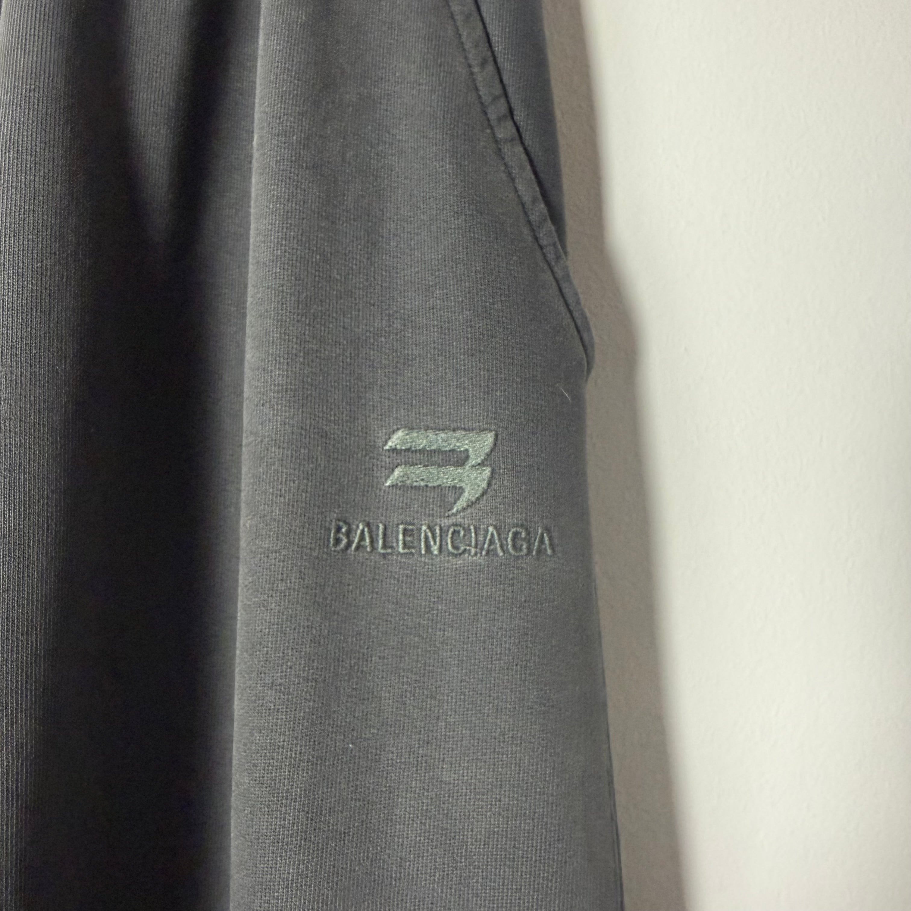 Balenciaga Washed Black Sweatpants Size Small