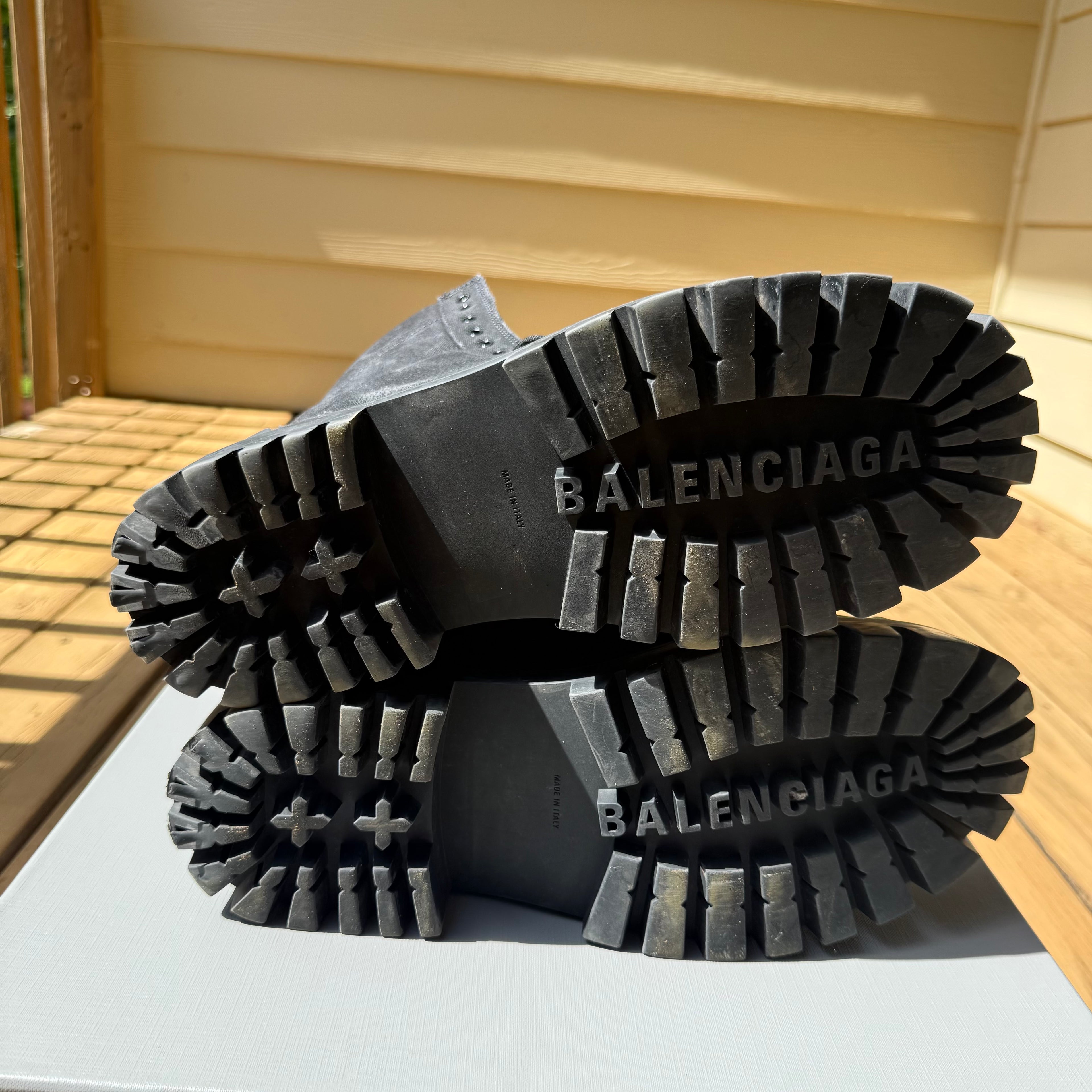 Balenciaga Black Strike Boots Size 9 (42)