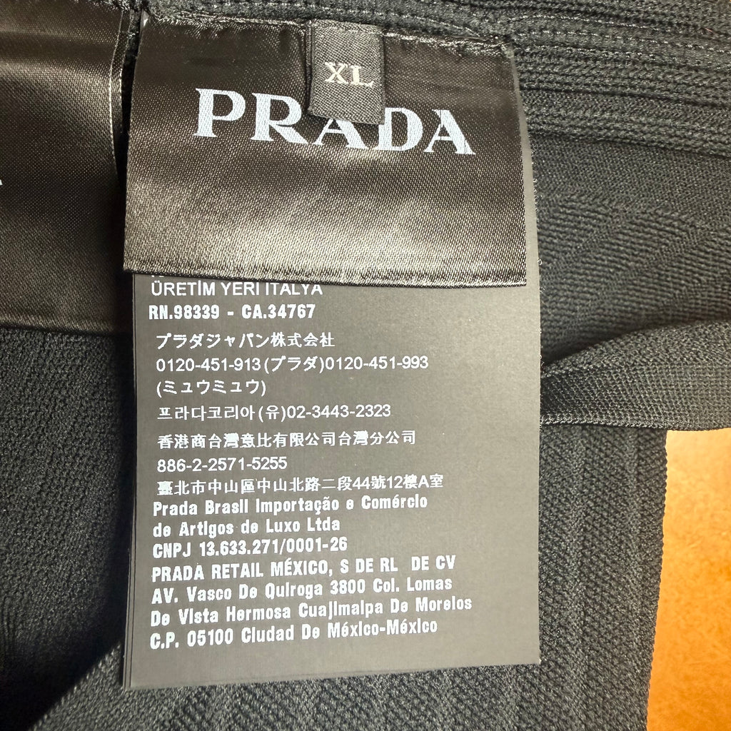 Prada Technical Knit Black Turtleneck Size XL