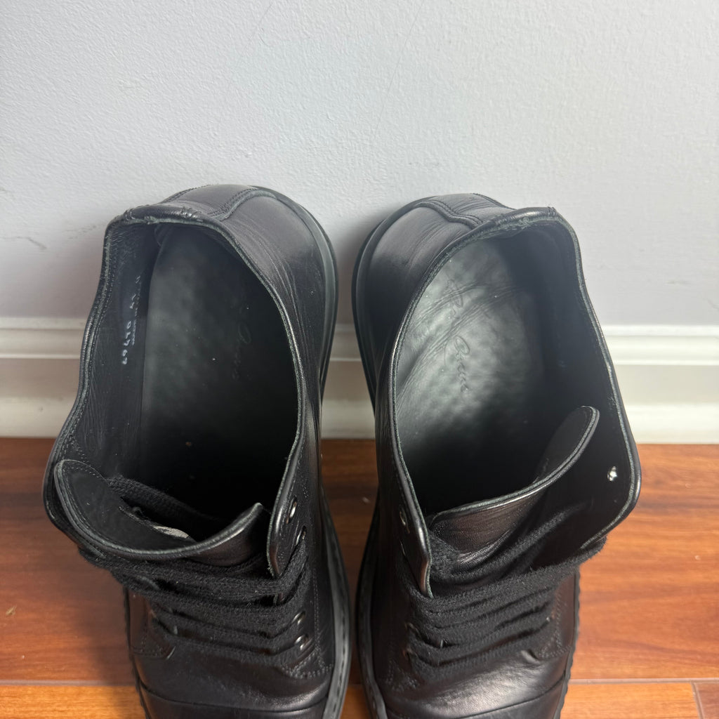 Rick Owens Ramones Low Triple Black Size 8 (41)