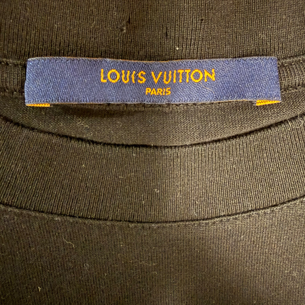 Louis Vuitton Black Smoke Logo Shirt Sz Large