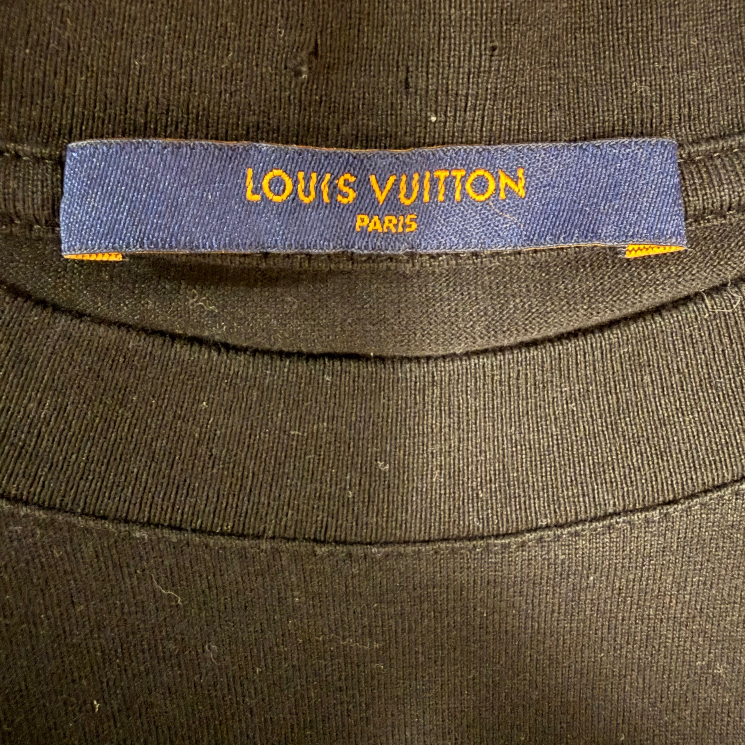 Louis Vuitton Black Smoke Logo Shirt Sz Large