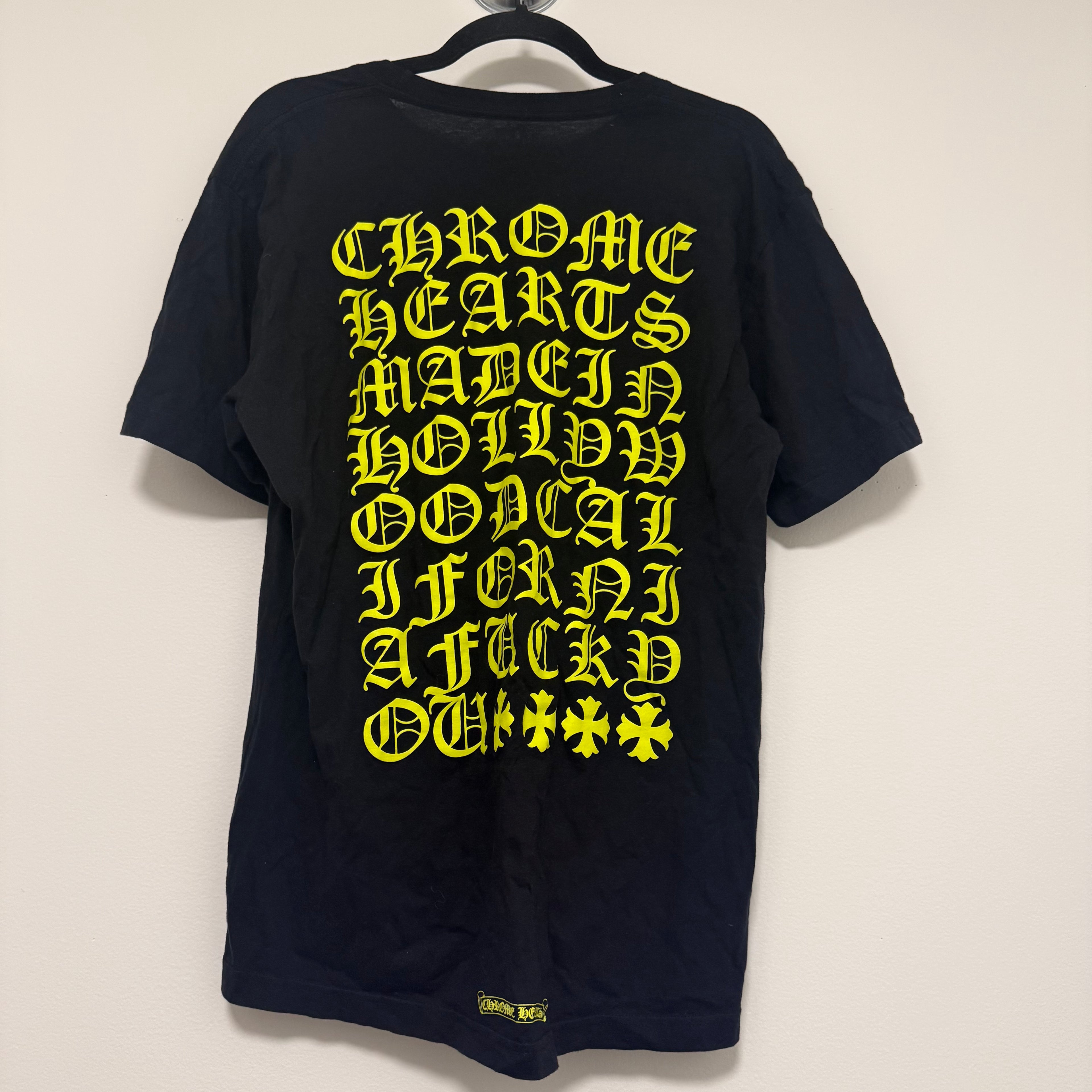 Chrome Hearts Neon Eye Chart T-shirt Sz Large