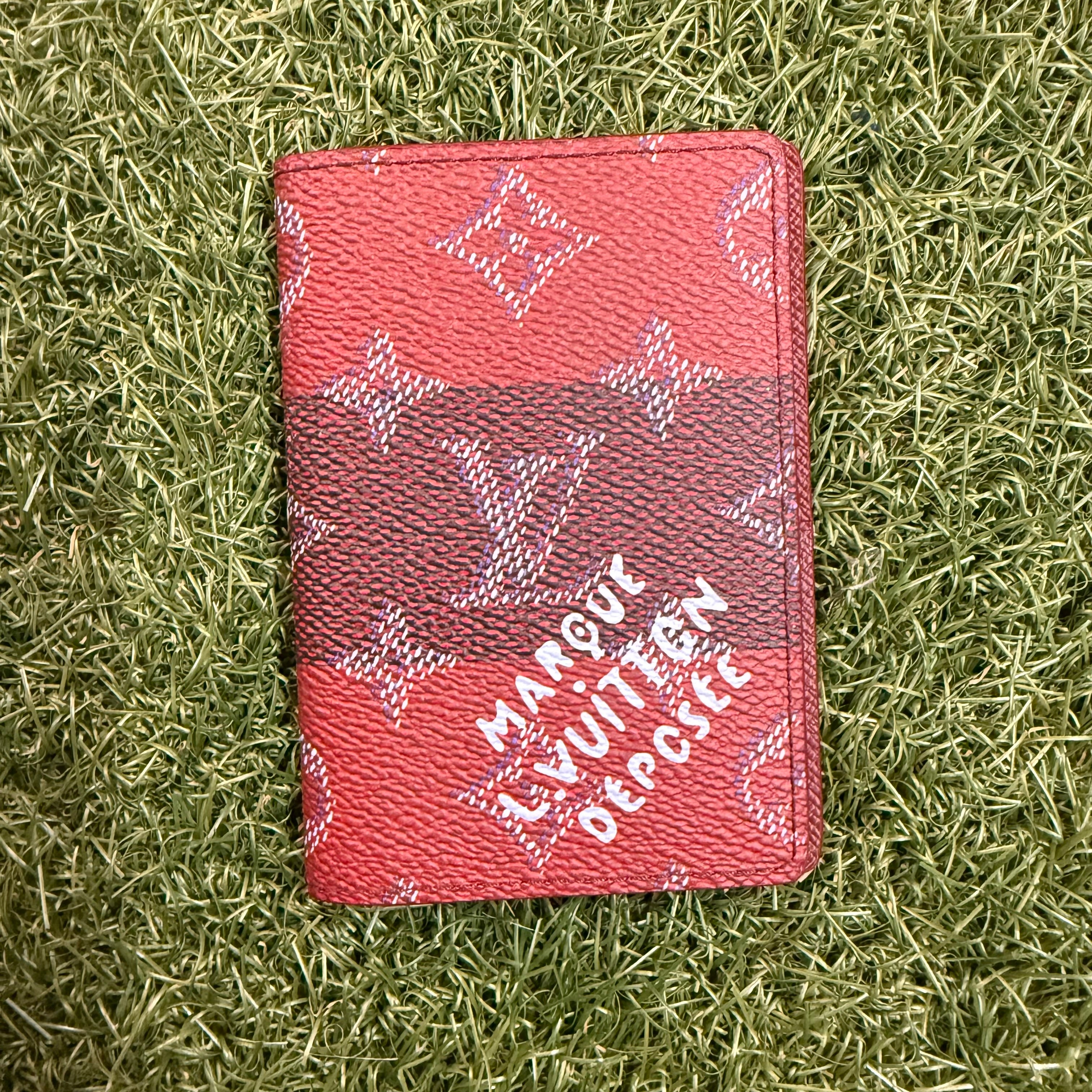 Louis Vuitton Red Monogram Canvas Heritage Coated Pocket Organizer