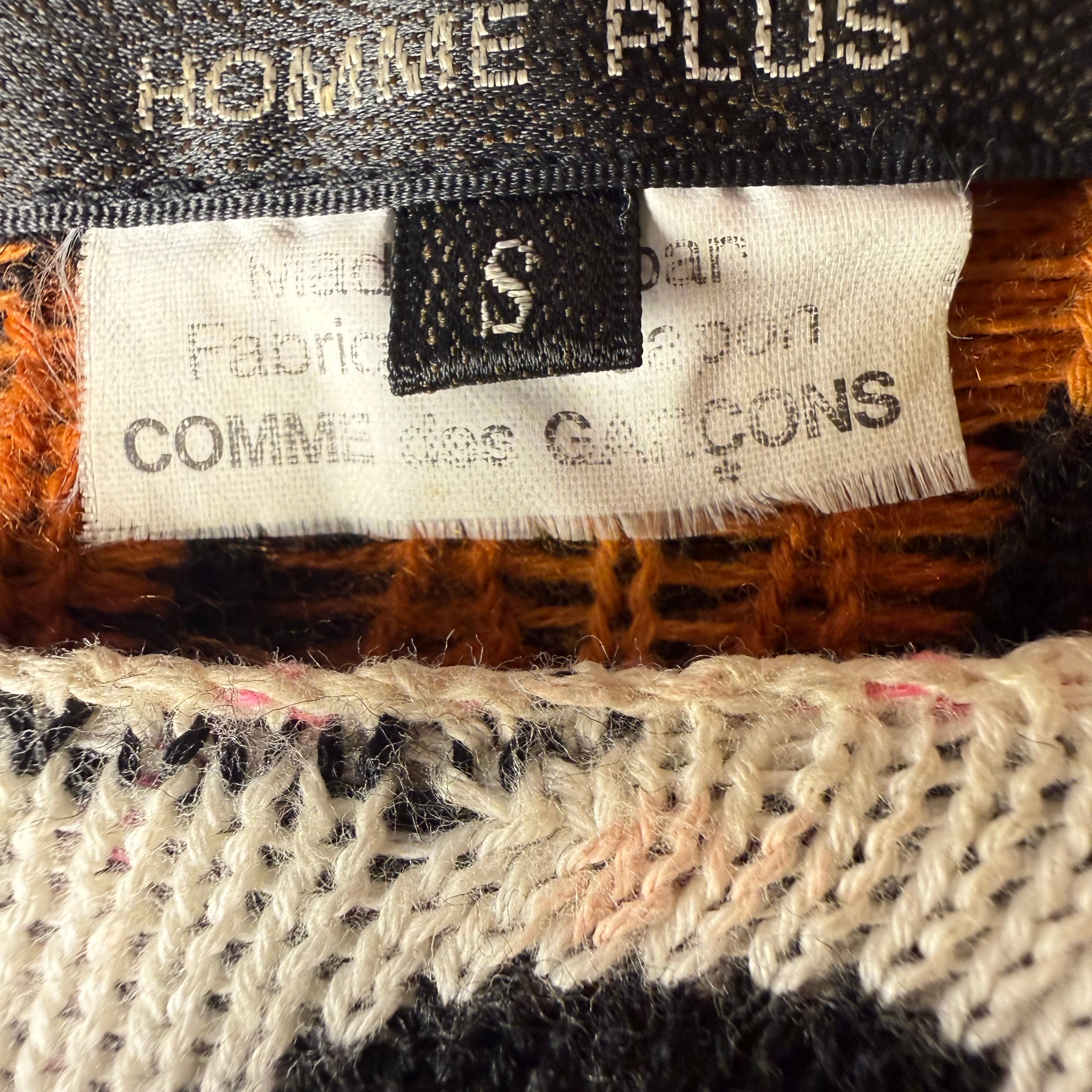Comme Des Garcon Homme Plus Leopard Knit Sweater