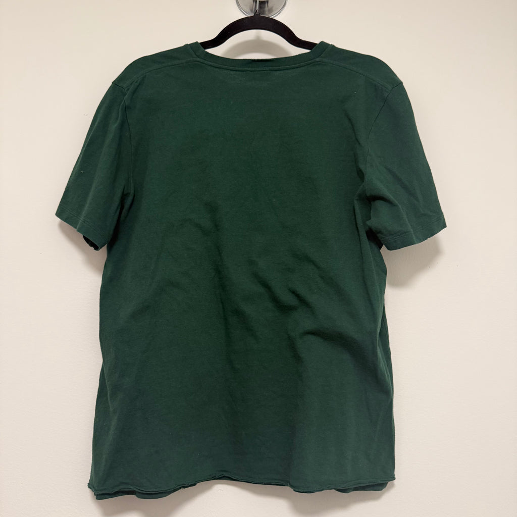 Saint Laurent Green University Crest T-Shirt Sz Large