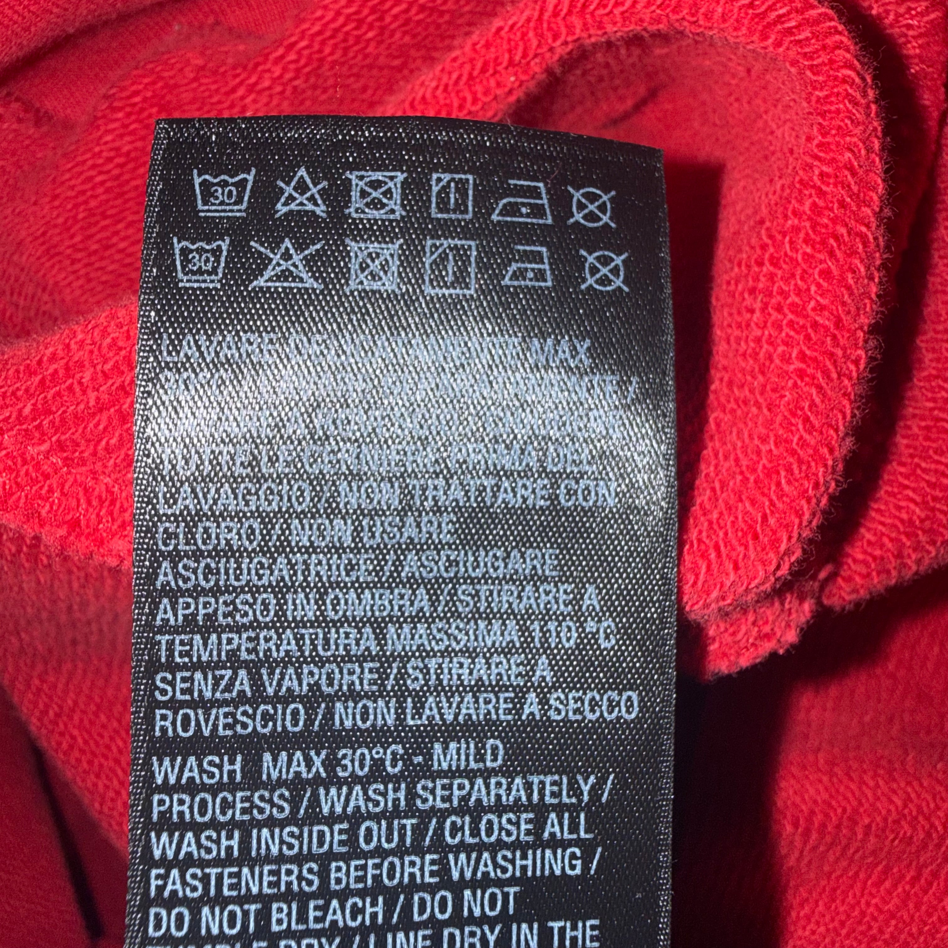 Balenciaga Red Graffiti Skater Hoodie Size M