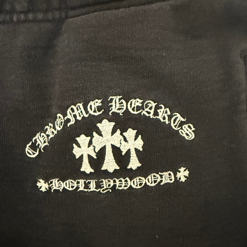 Chrome Hearts Black Hollywood Triple Cross Sweatpants Sz Large
