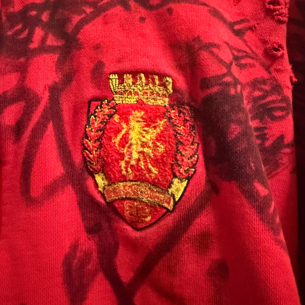Balenciaga Red Graffiti Skater Hoodie Size M