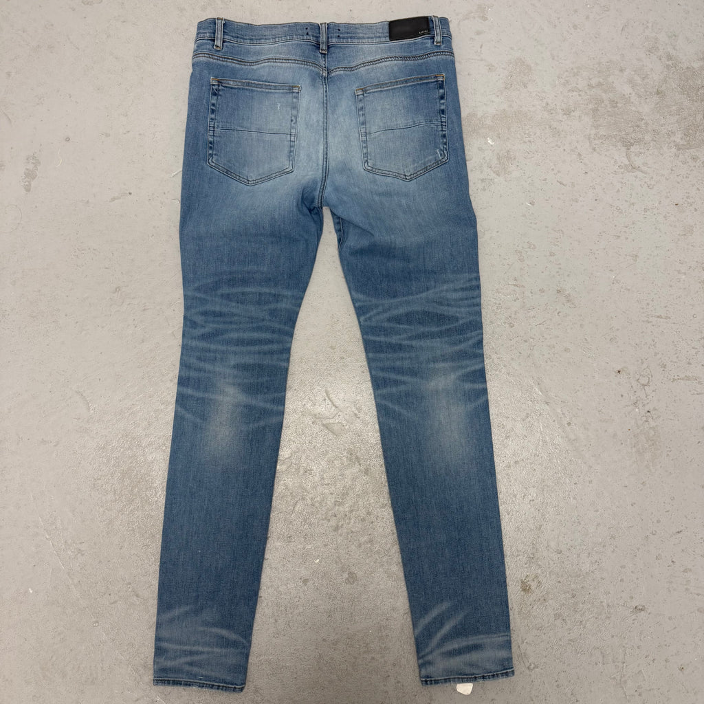 Amiri MX1 Blue Denim Patch Blue Denim Sz 38