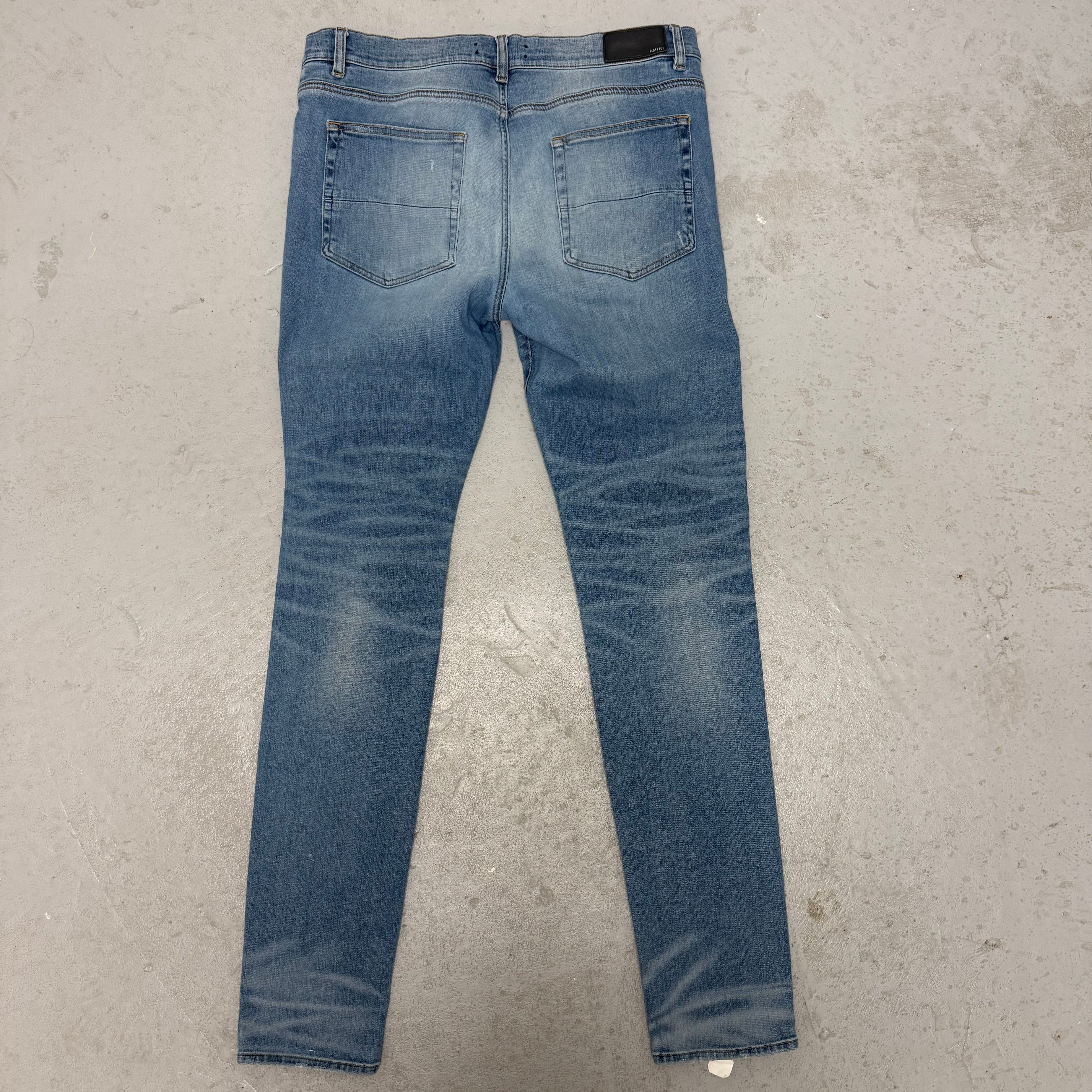 Amiri MX1 Blue Denim Patch Blue Denim Sz 38