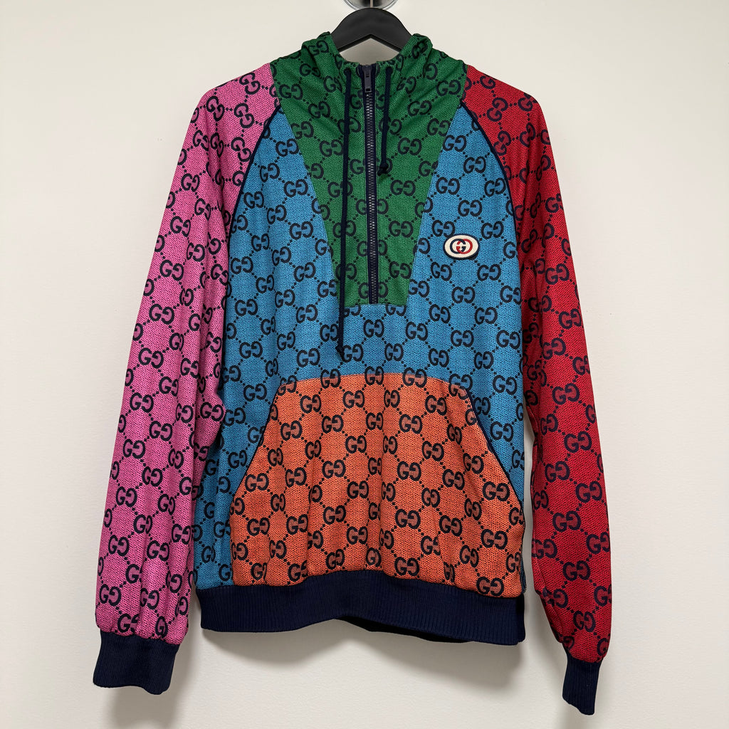 Gucci GG Supreme Jacket Multi-Colored Sz Medium