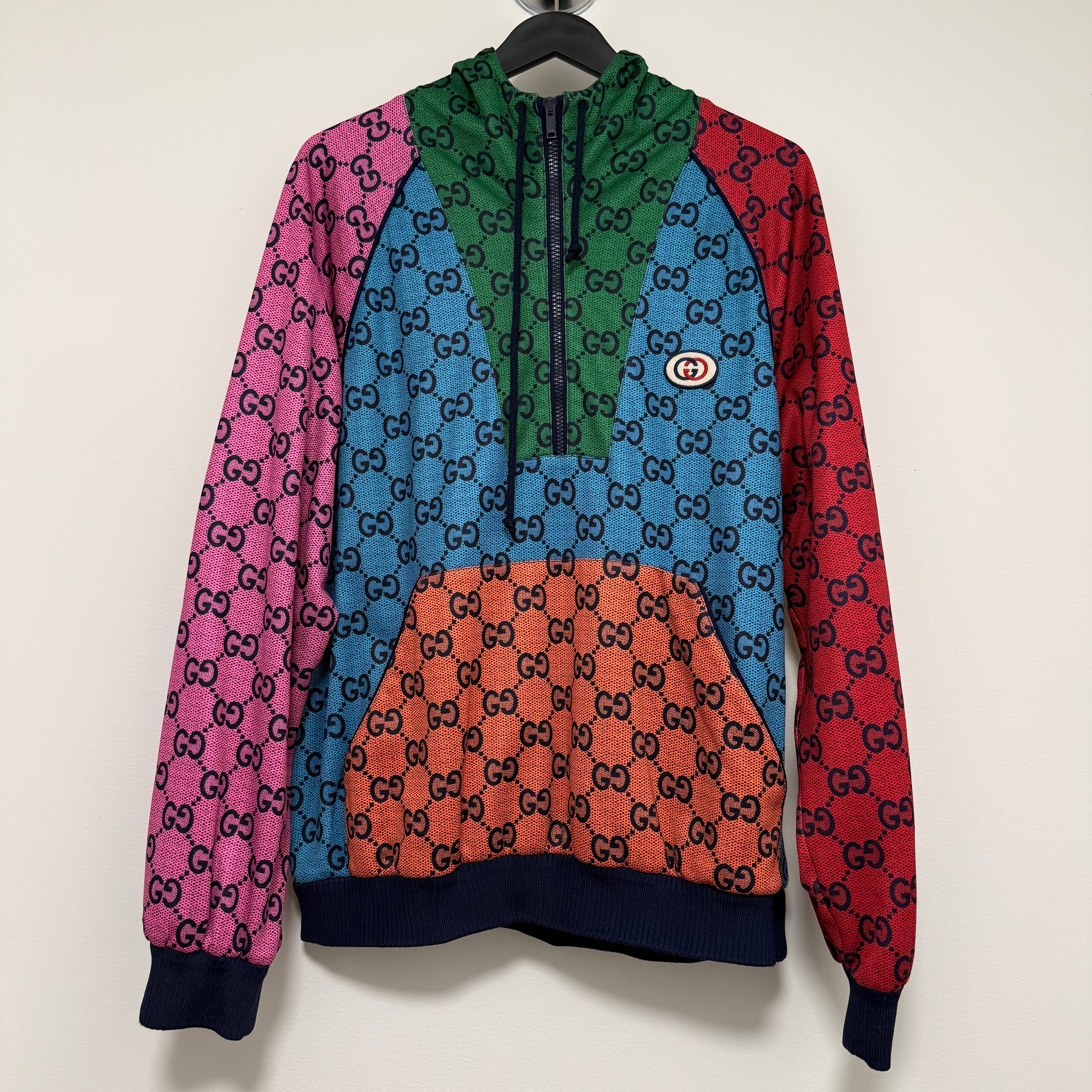 Gucci GG Supreme Jacket Multi-Colored Sz Medium