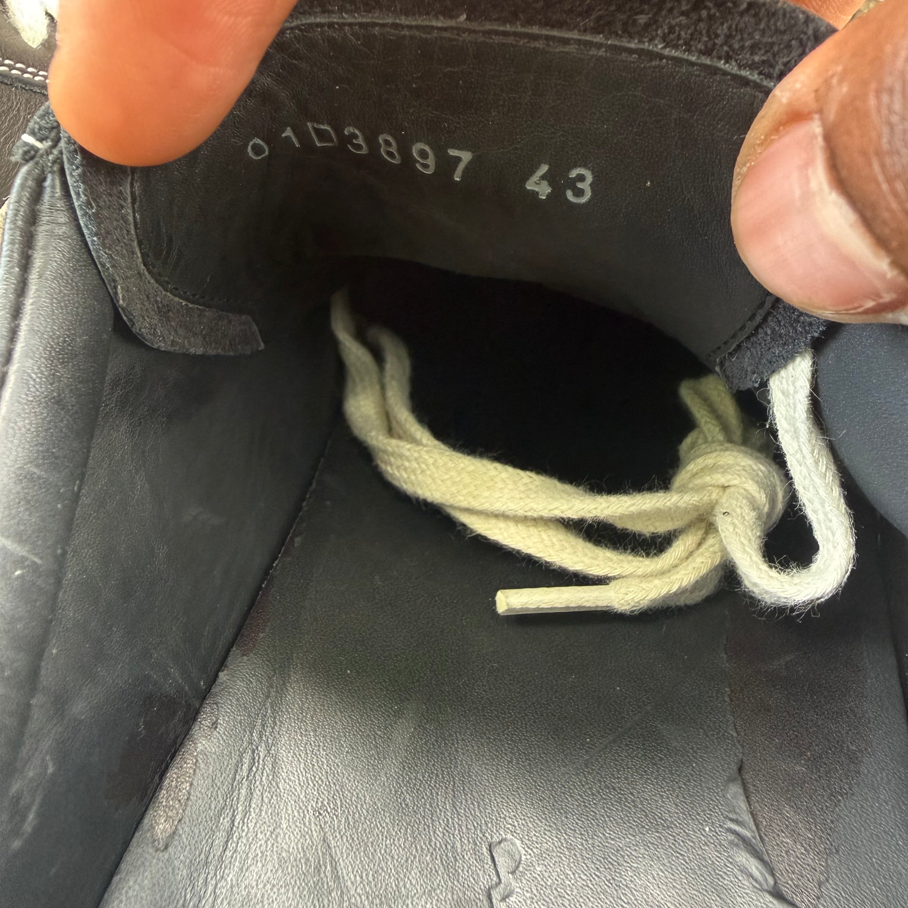 Rick Owens Black Vintage Sneaker Size 10 (43)