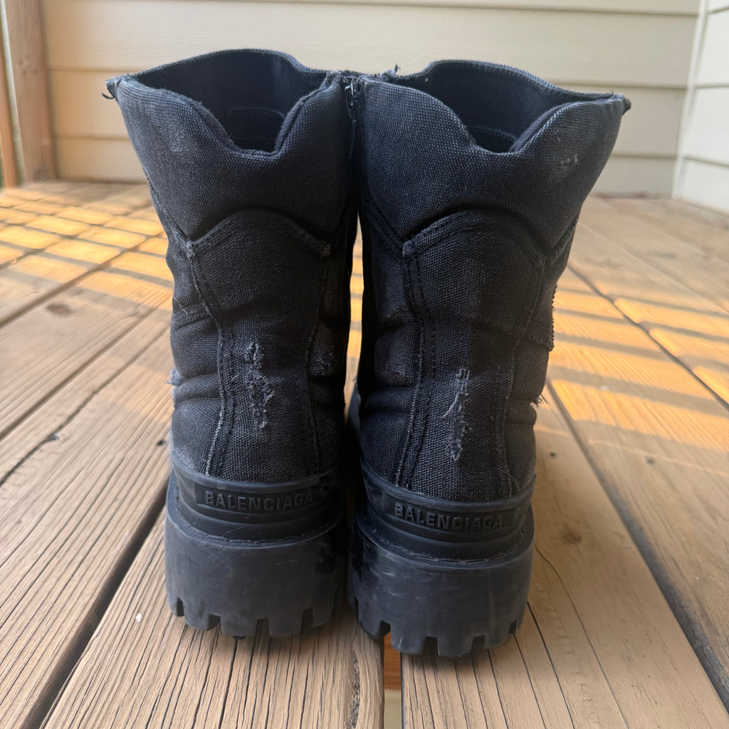 Balenciaga Black Strike Boot Size 8 (41)