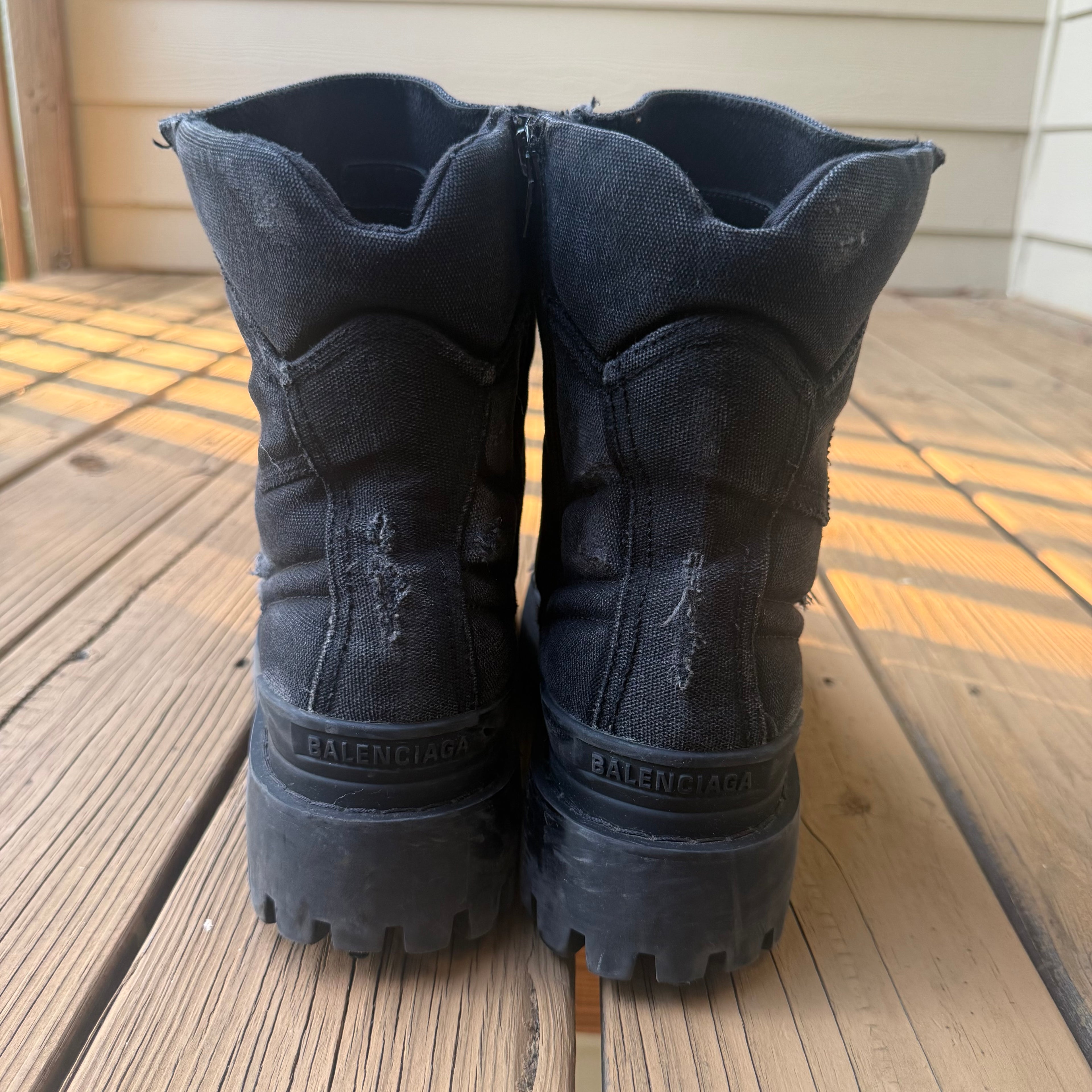 Balenciaga Black Strike Boot Size 8 (41)