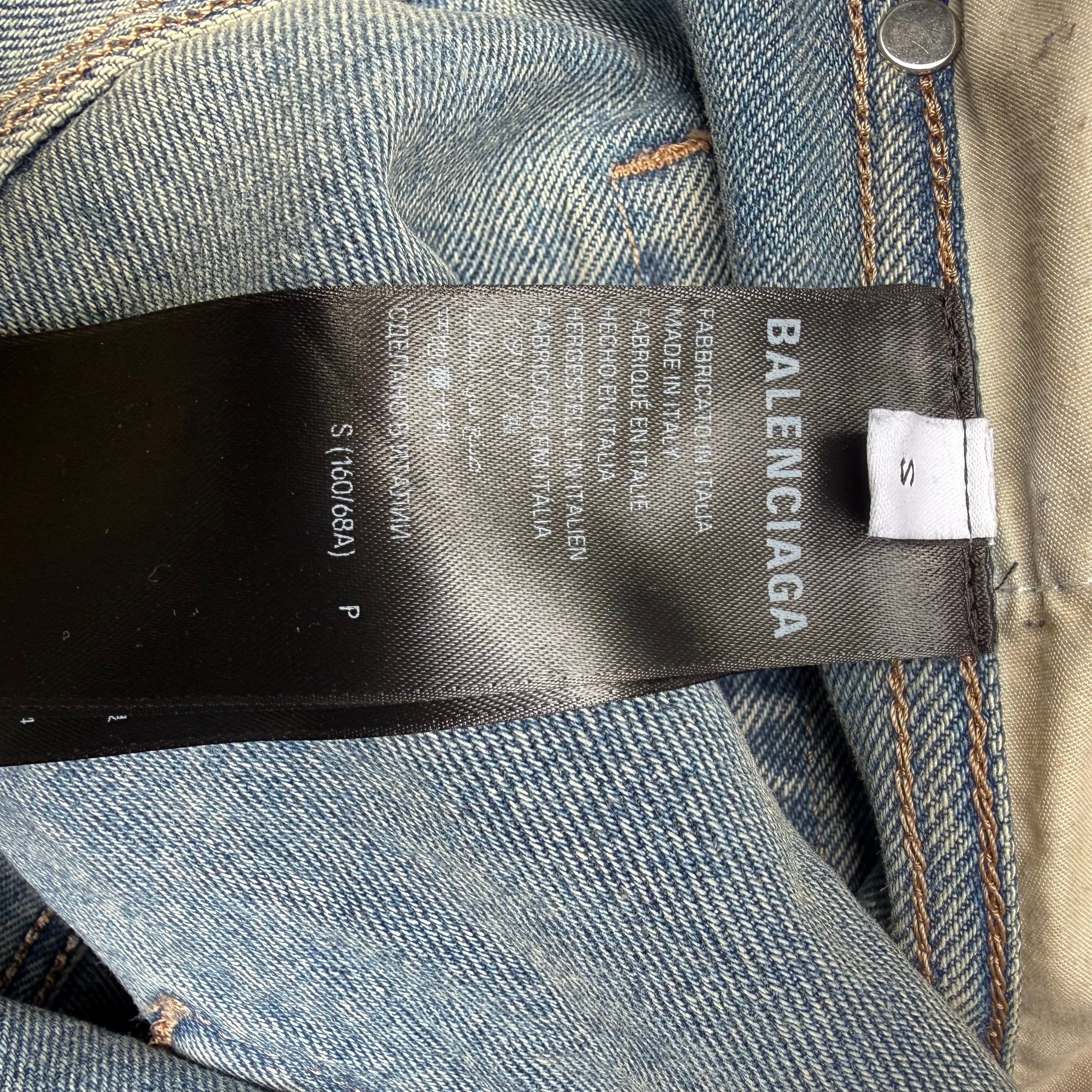 Balenciaga Inside Out Denim Size Small