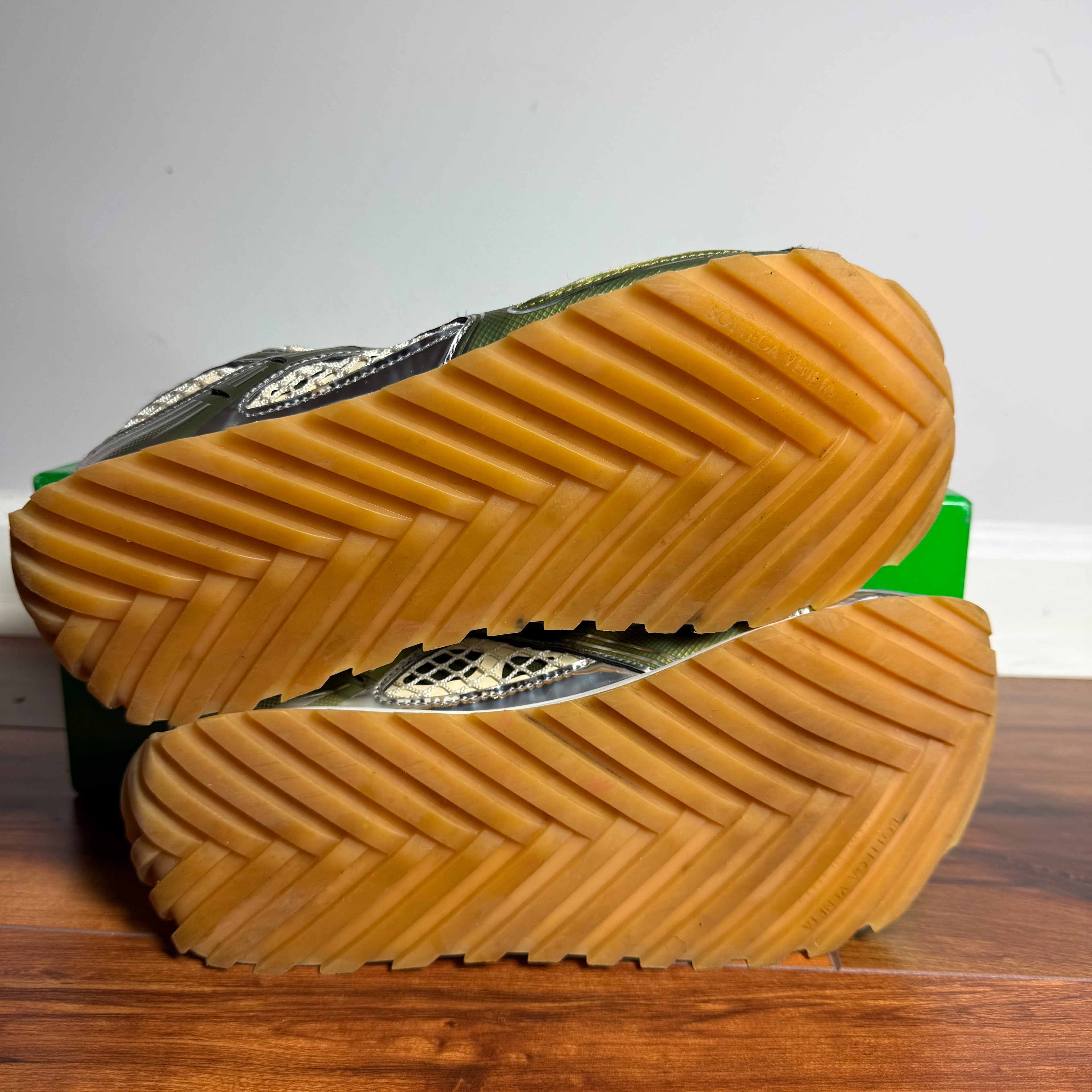 Bottega Veneta Olive Green Orbit Sneaker Size 9