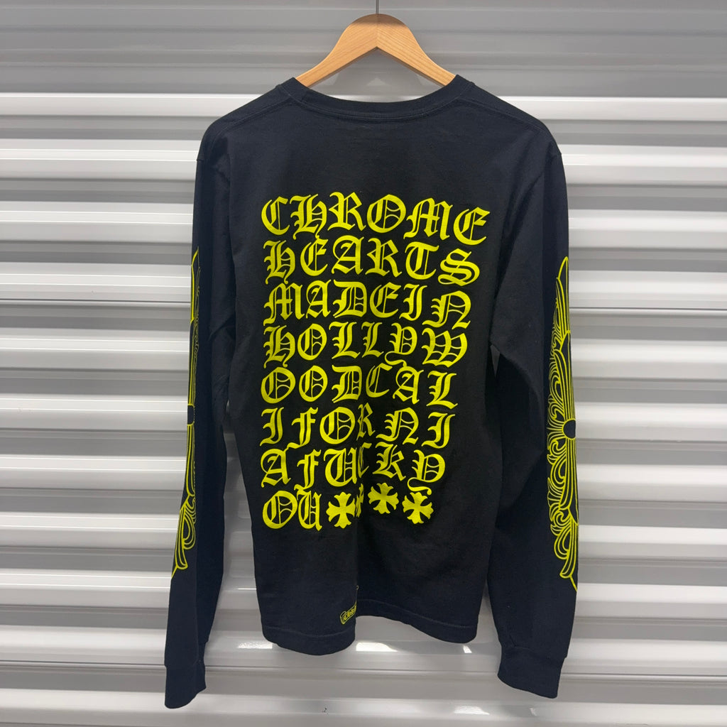 Chrome Hearts Yellow Eyechart Longsleeve Size Medium