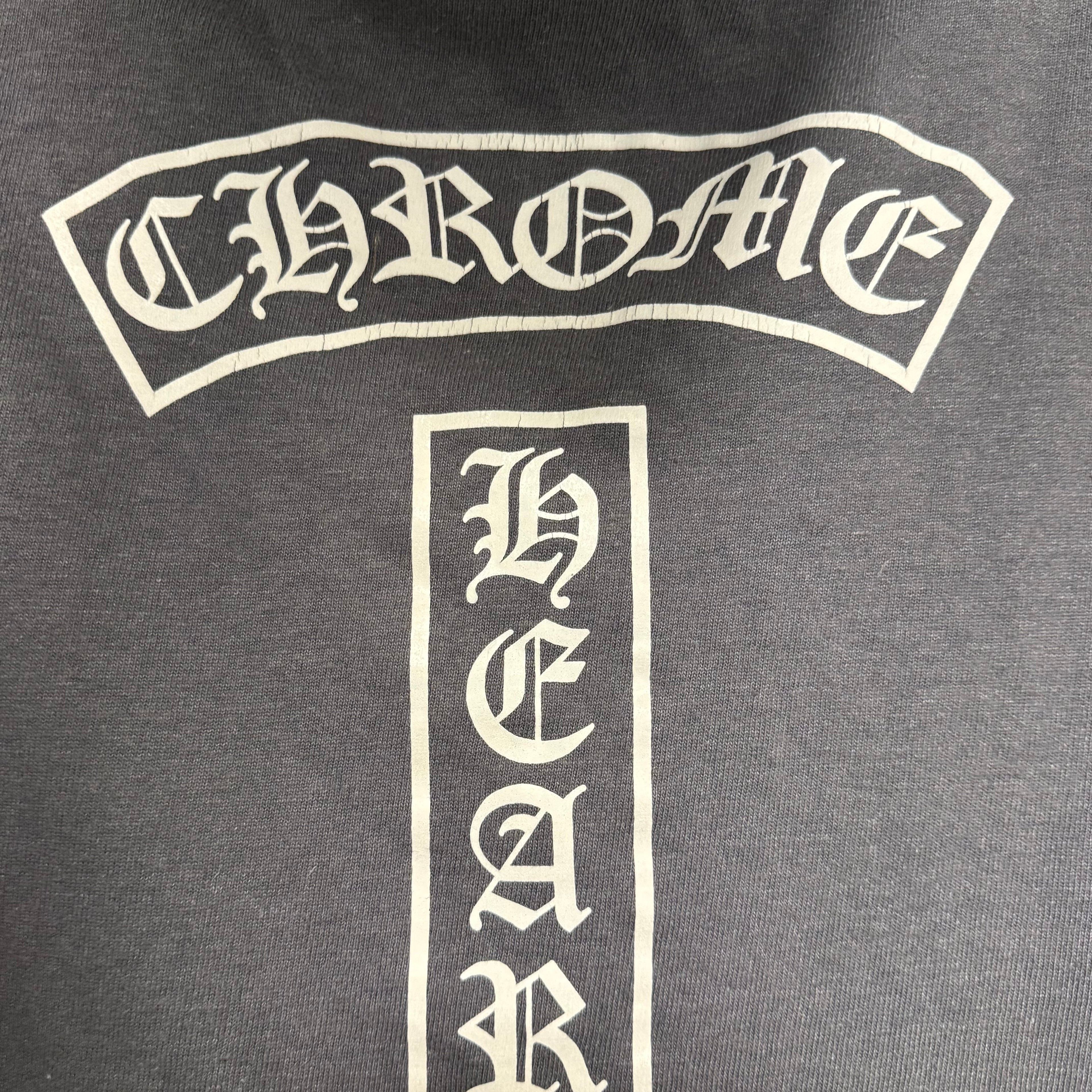 Chrome Hearts Horseshoe Dagger Zip Grey Sz Large