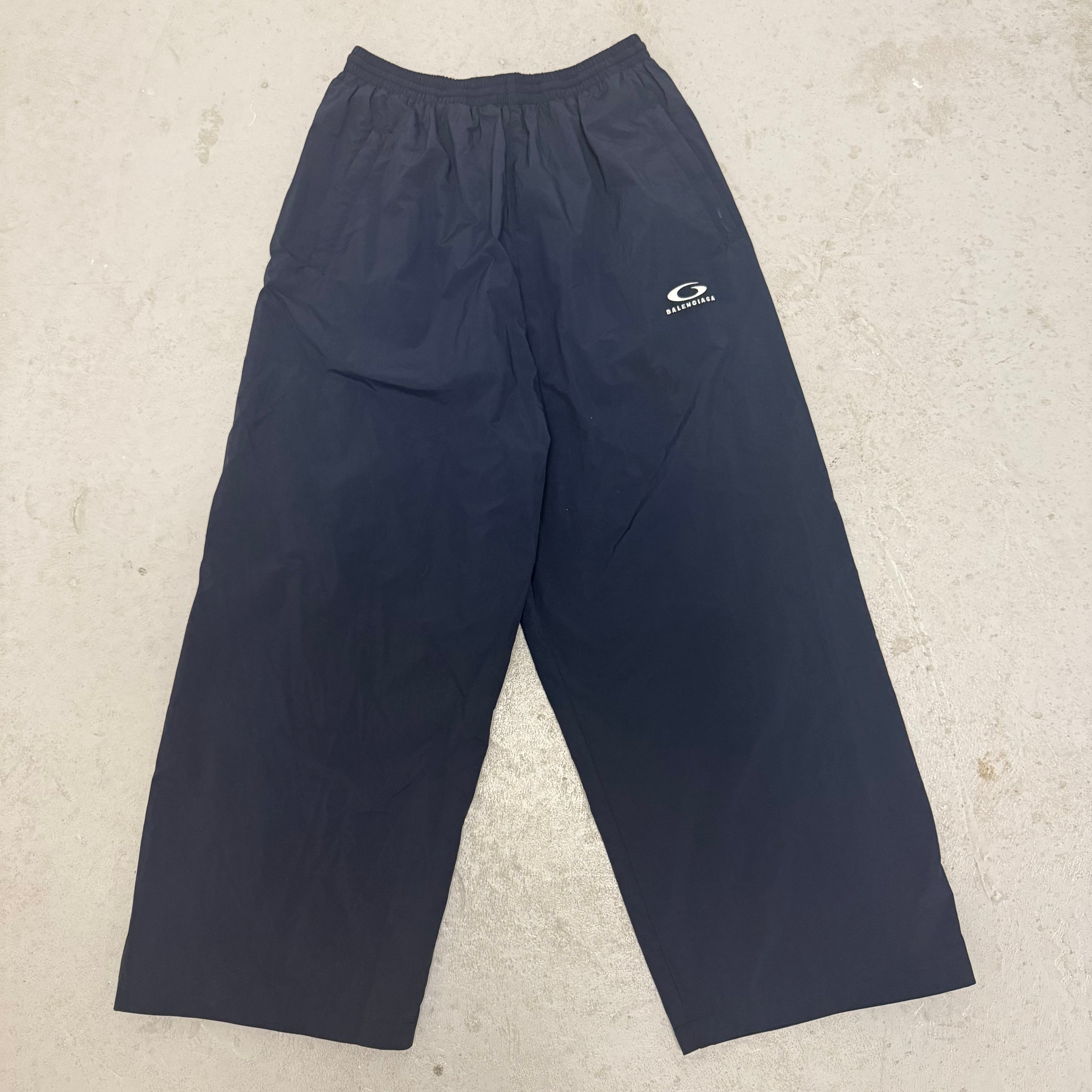 Balenciaga Navy Surf Icon Trackpants Sz XS