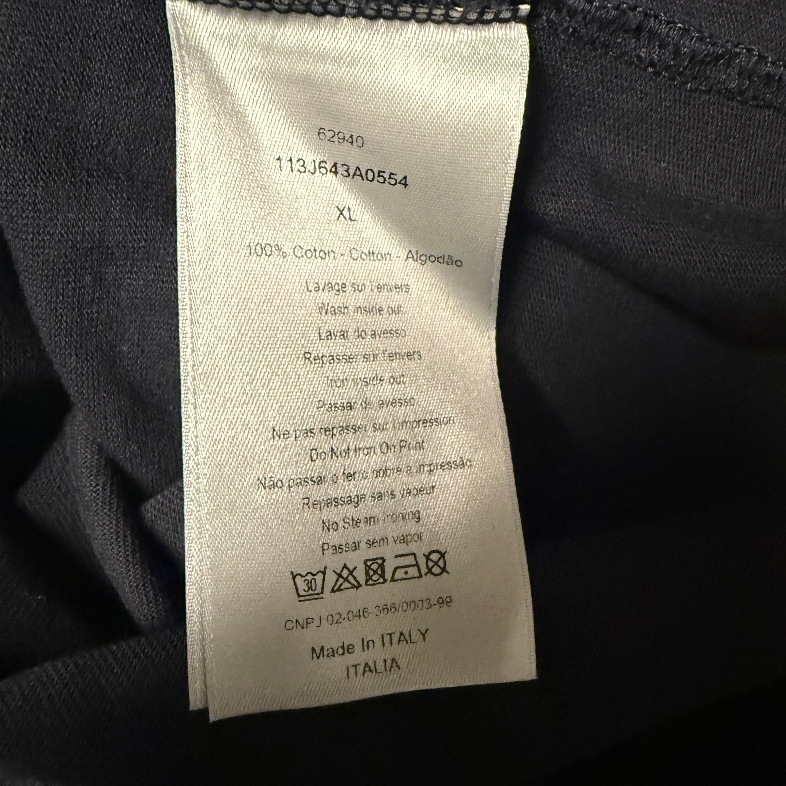Dior Navy Oblique Sleeve Longsleeve Sz XL