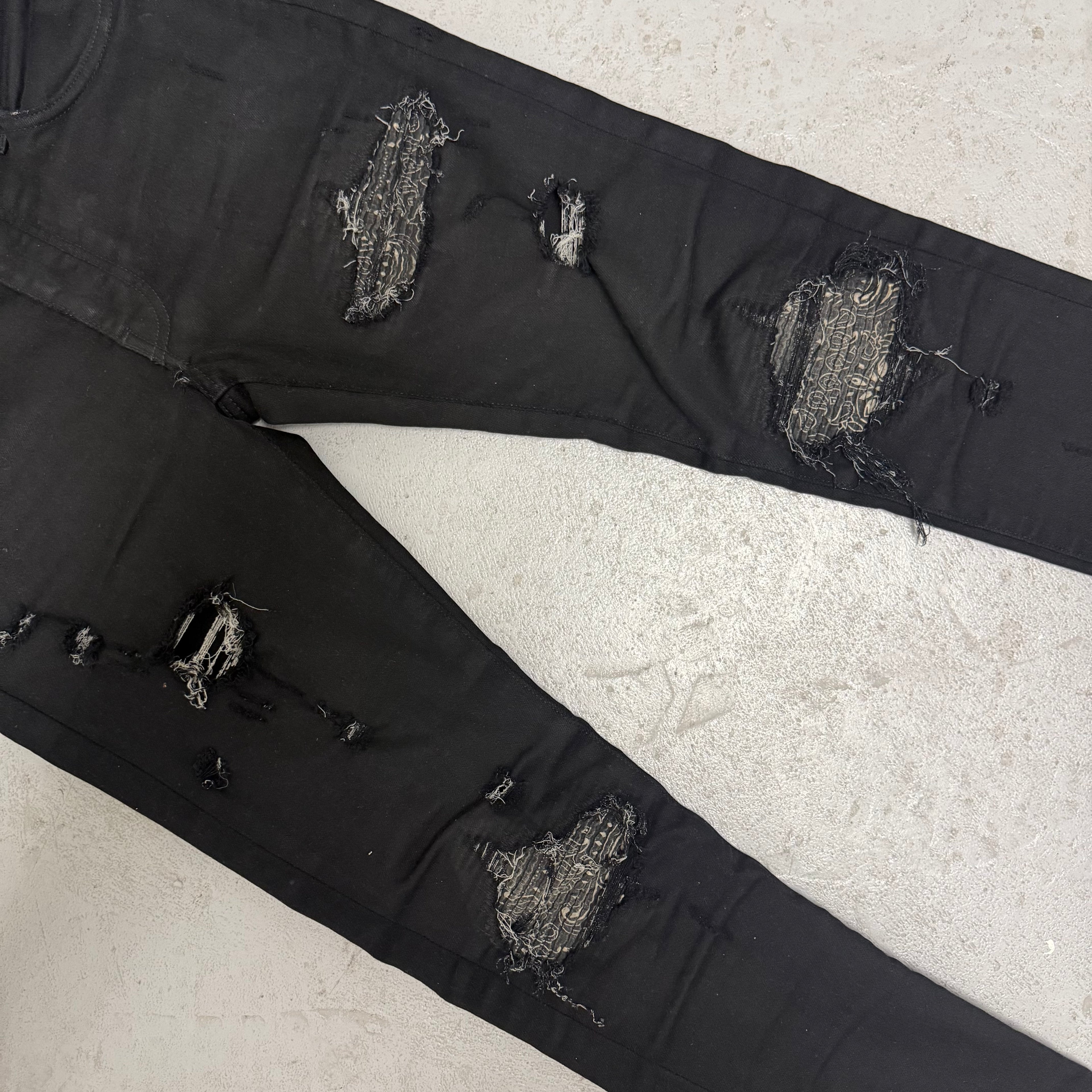 Amiri MX1 Bandana Black Denim Jeans Size 28