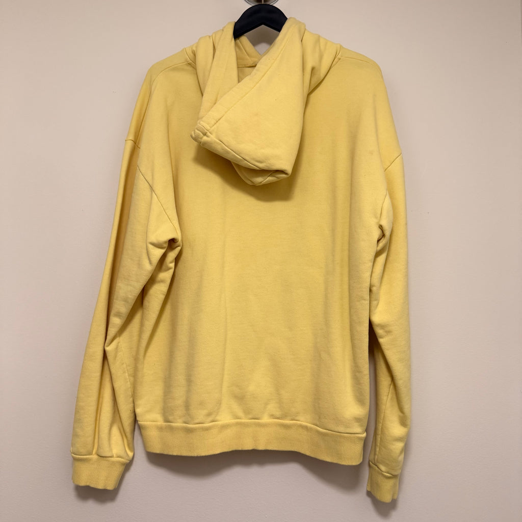 Celine Yellow Cotton Logo Hoodie Sz XL