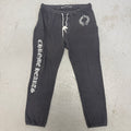 Chrome Hearts Horseshoe Spell Out Logo Grey Sweatpants Rare Sz Large
