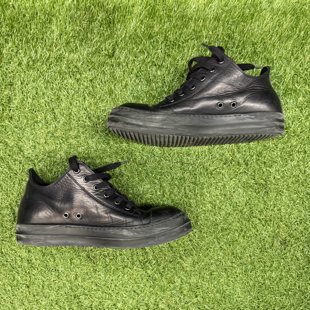 Rick Owens Ramones Low Triple Black Size 8 (41)
