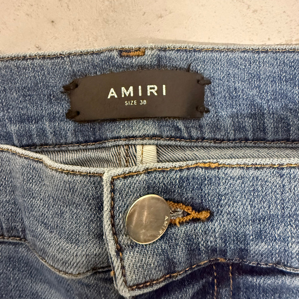 Amiri MX1 Blue Denim Patch Blue Denim Sz 38
