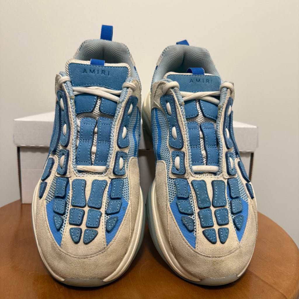Amiri Blue White Gum Bone Runner Sneaker Size 10
