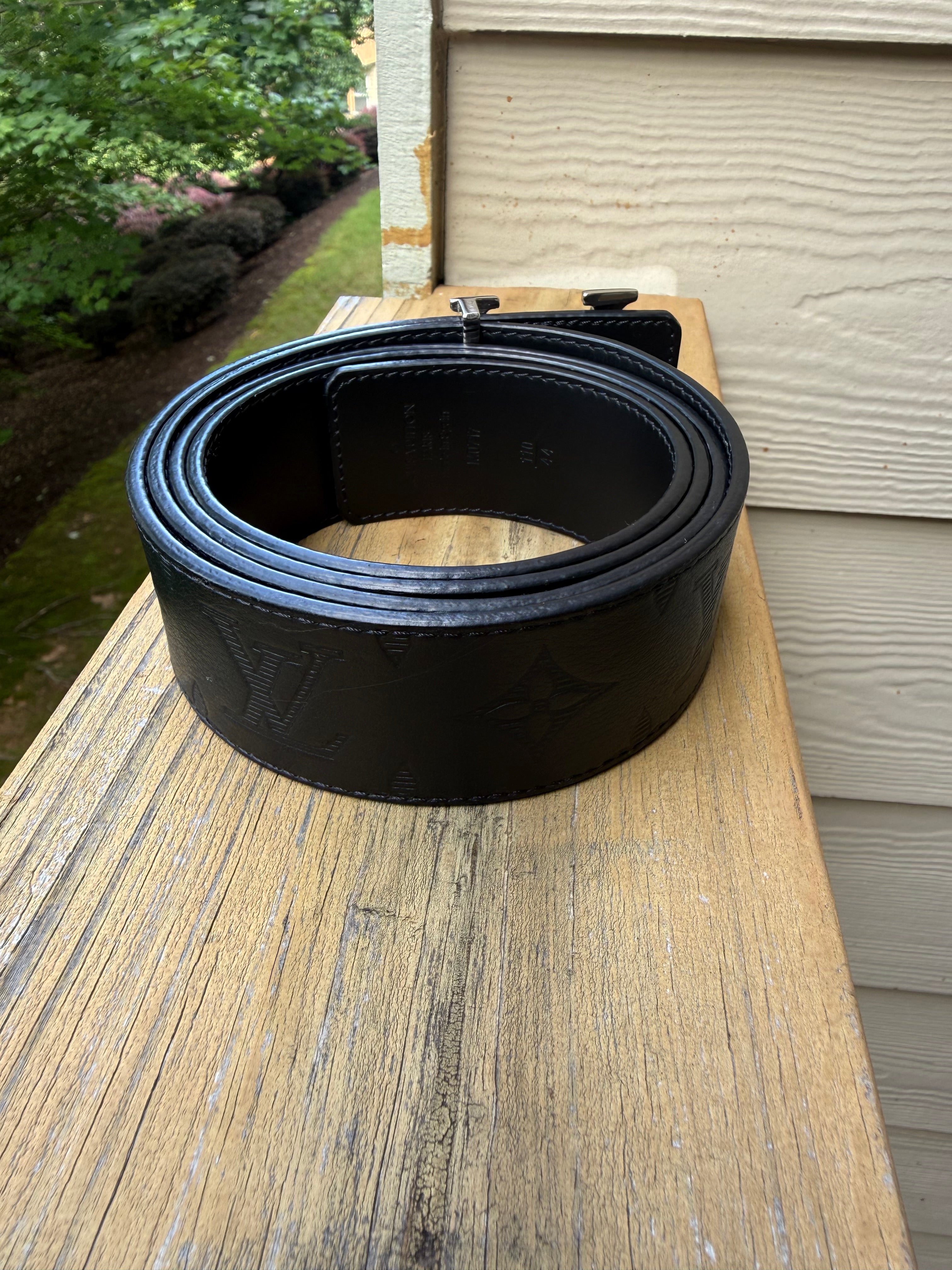 Louis Vuitton Shadow Reversible Belt Size 110/44