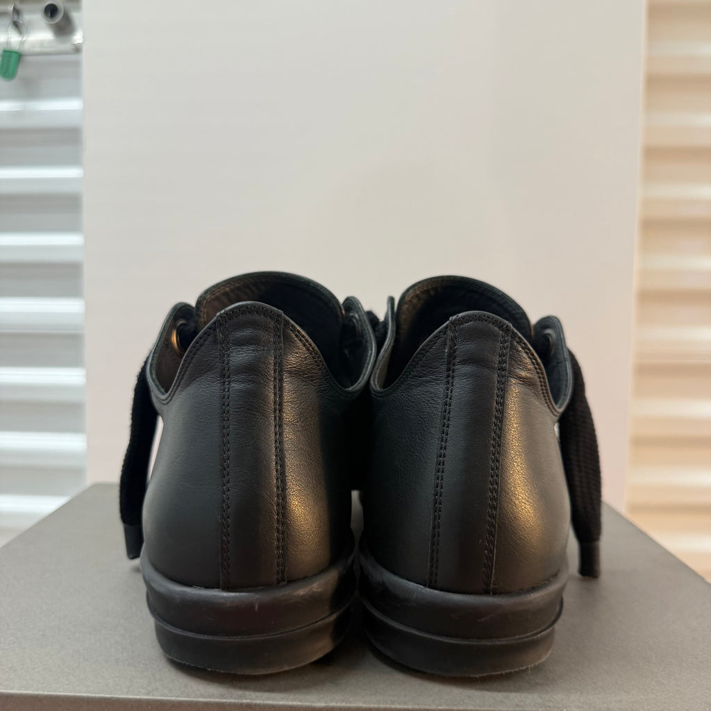 Rick Owens Triple Black Jumbo Lace Ramone Low Size 8.5