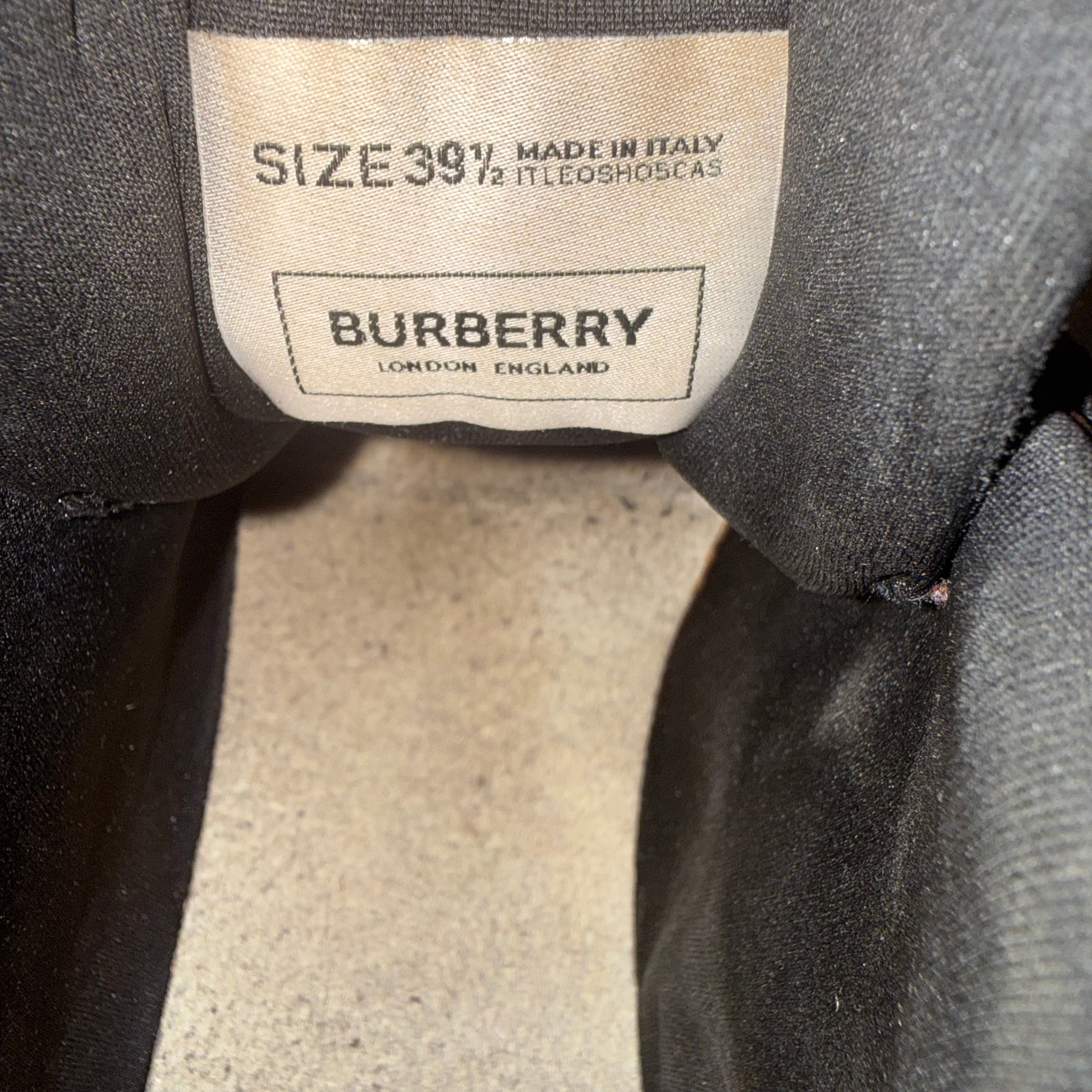 Burberry Arthur Mens Brown Leather Sneaker Size 7