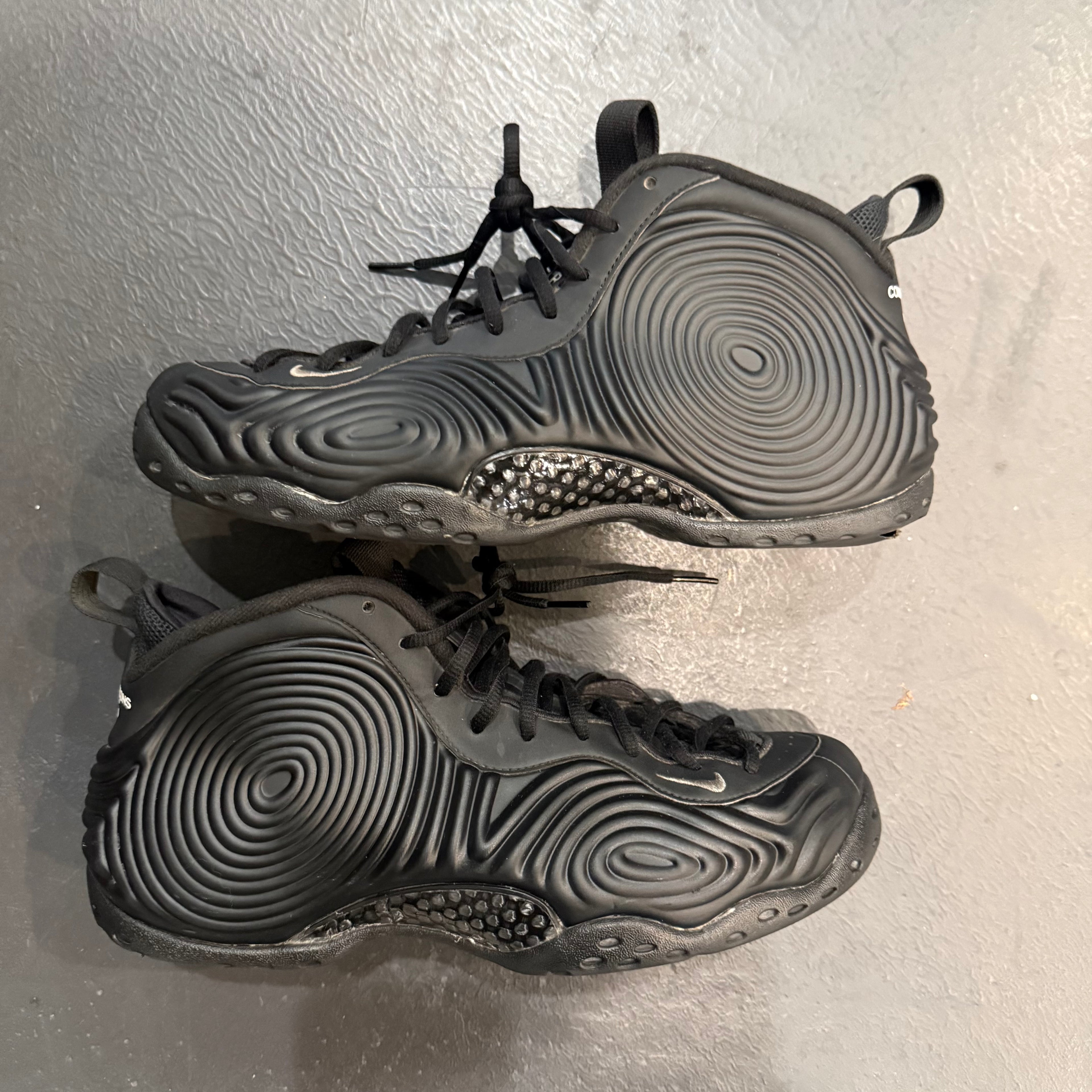 Comme Des Garcon Black Foamposite Size 10