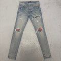 Amiri MX1 Clay Indigo Red Jeans Sz 32