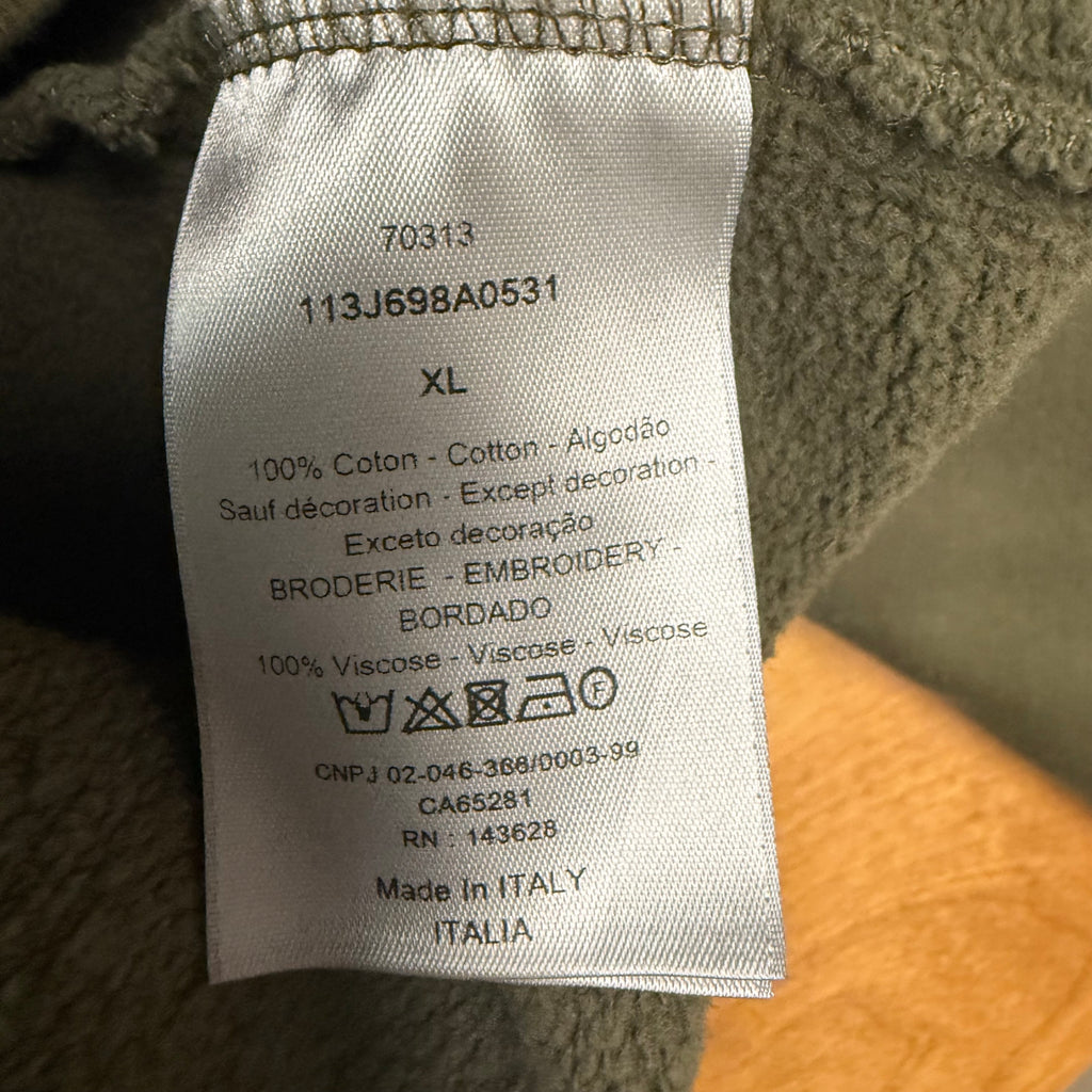 Christian Dior Green CD Logo Hoodie Sz XL
