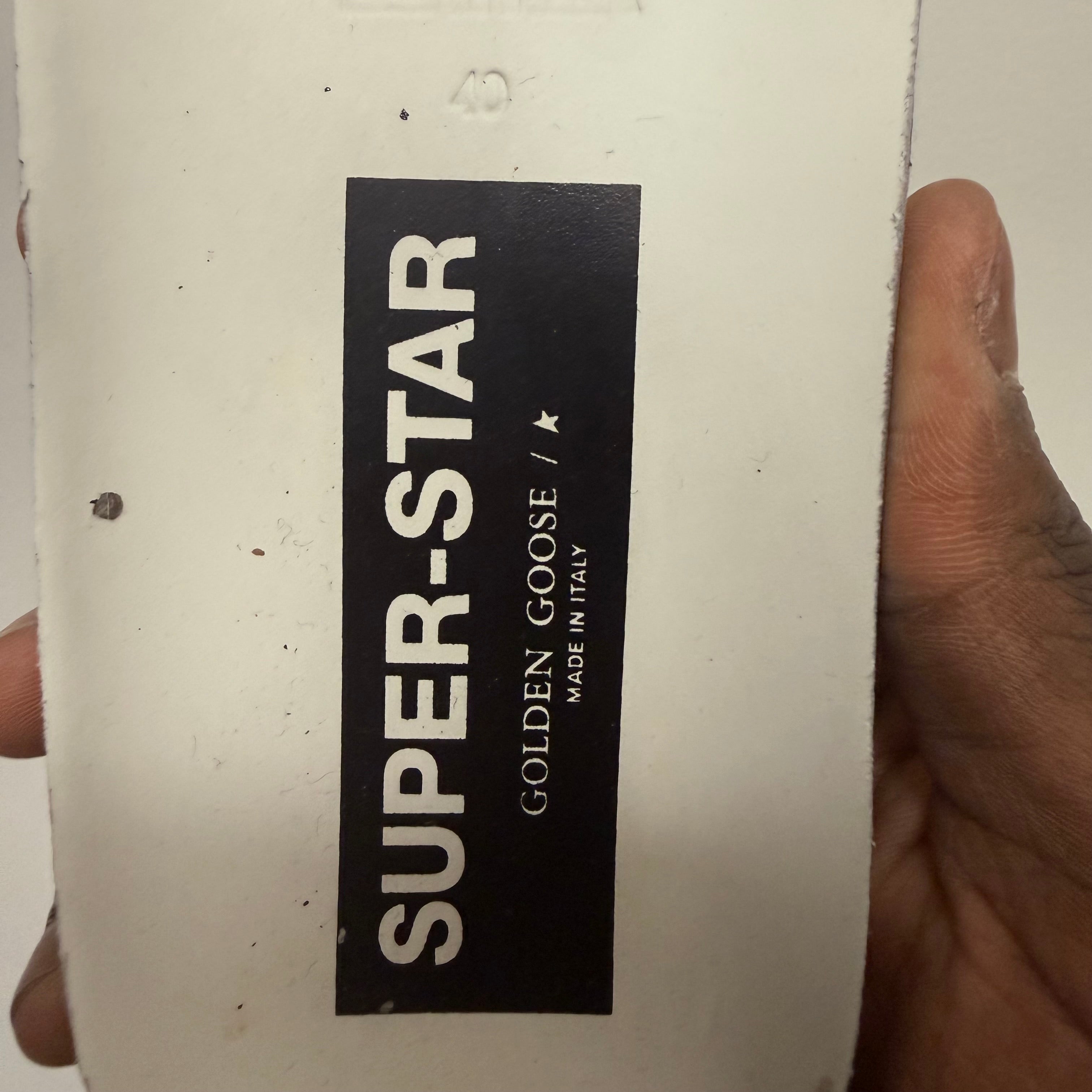 Golden Goose Superstar Black Sneaker Size 7