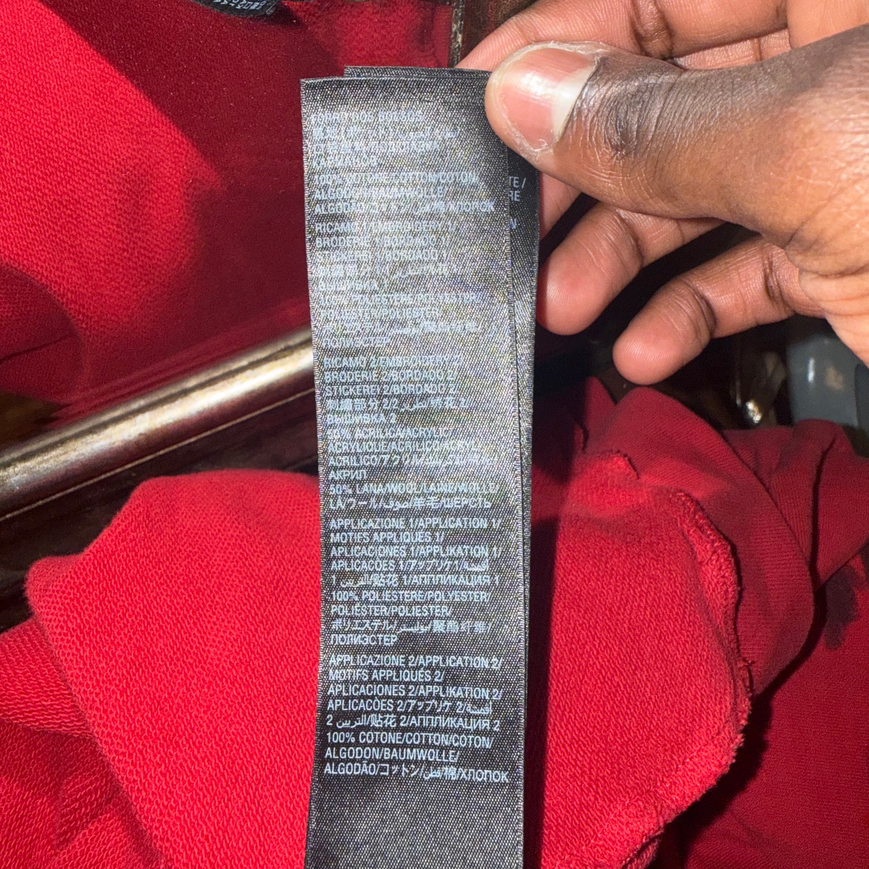 Balenciaga Red Graffiti Skater Hoodie Size M