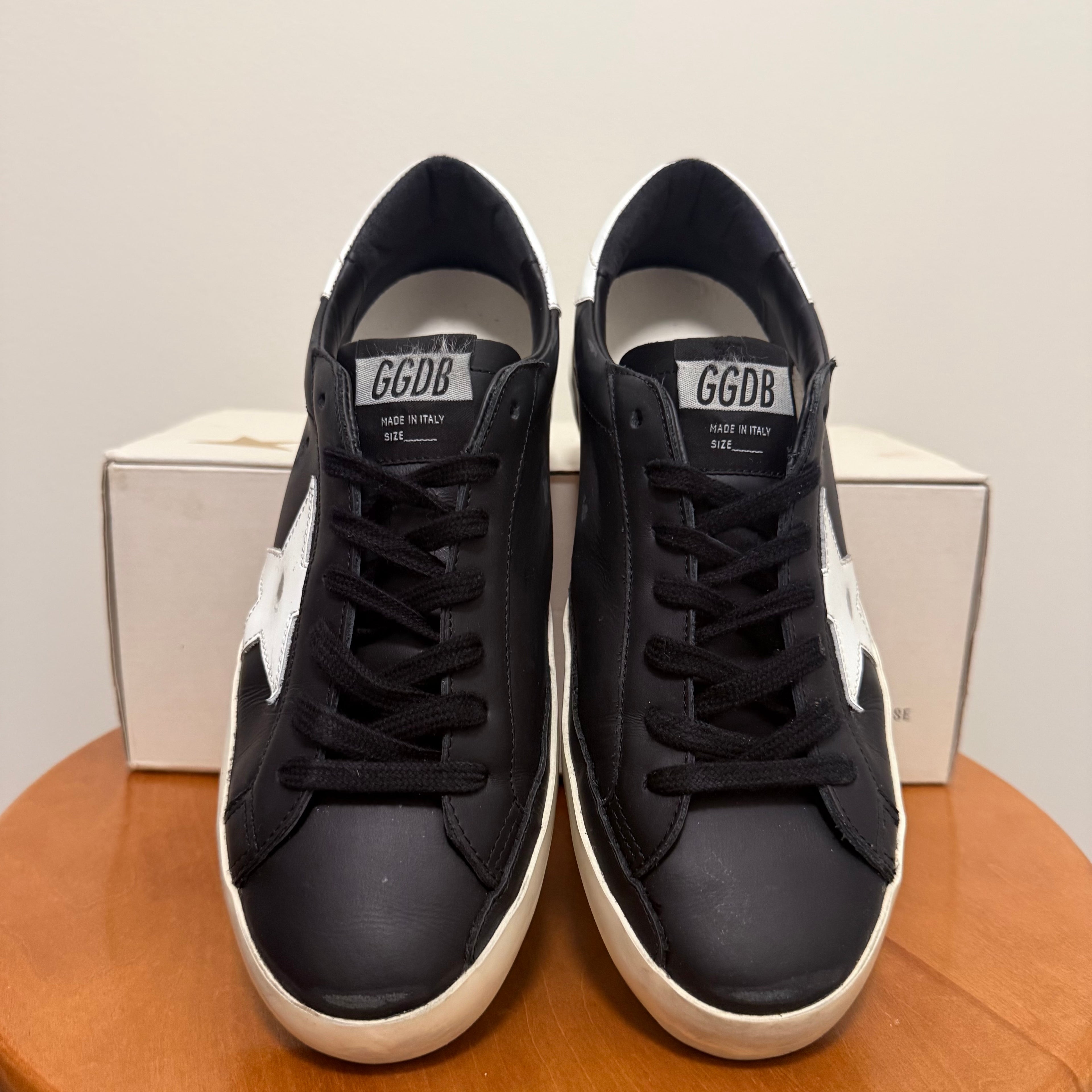 Golden Goose Superstar Black Sneaker Size 7