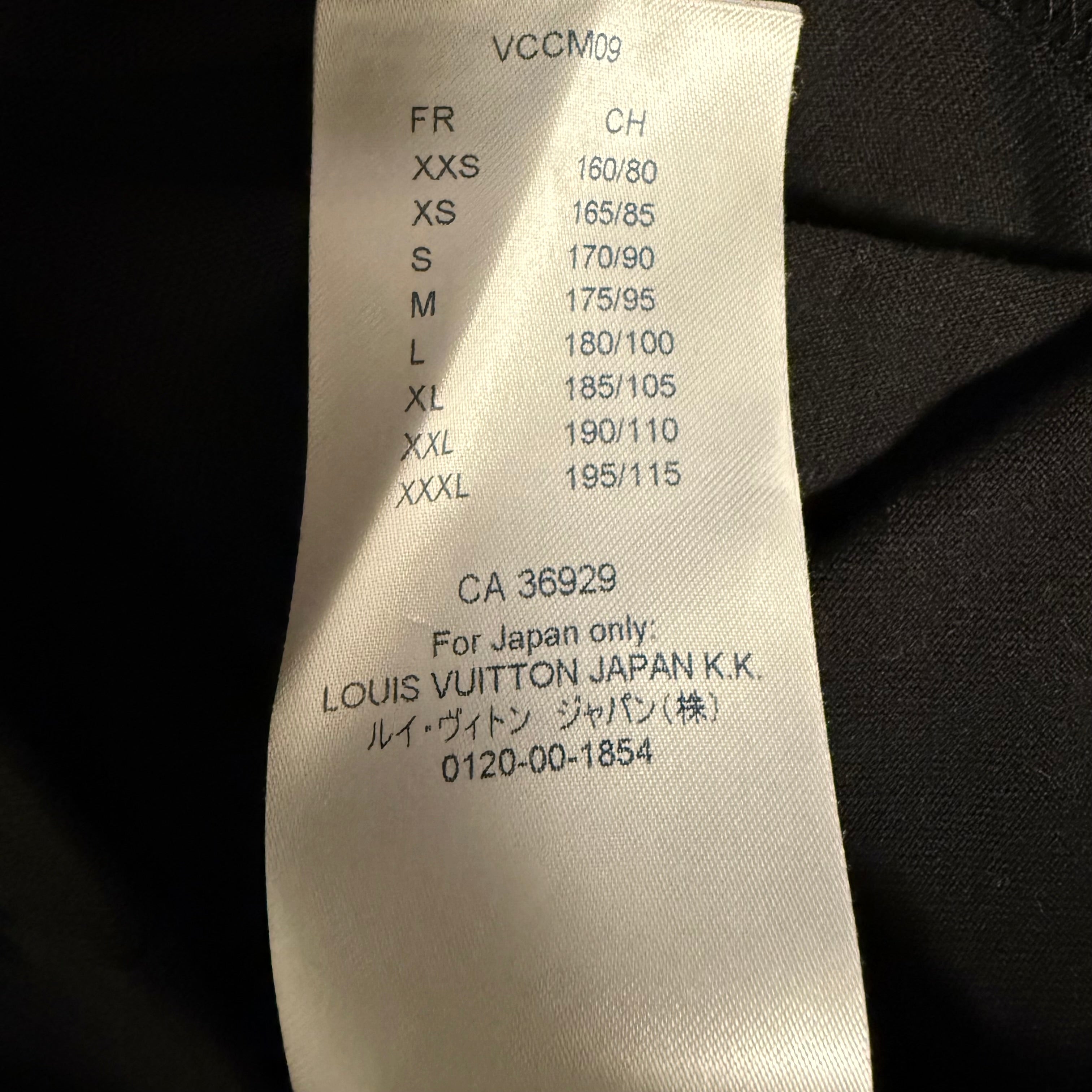 Louis Vuitton Black Smoke Logo Shirt Sz Large