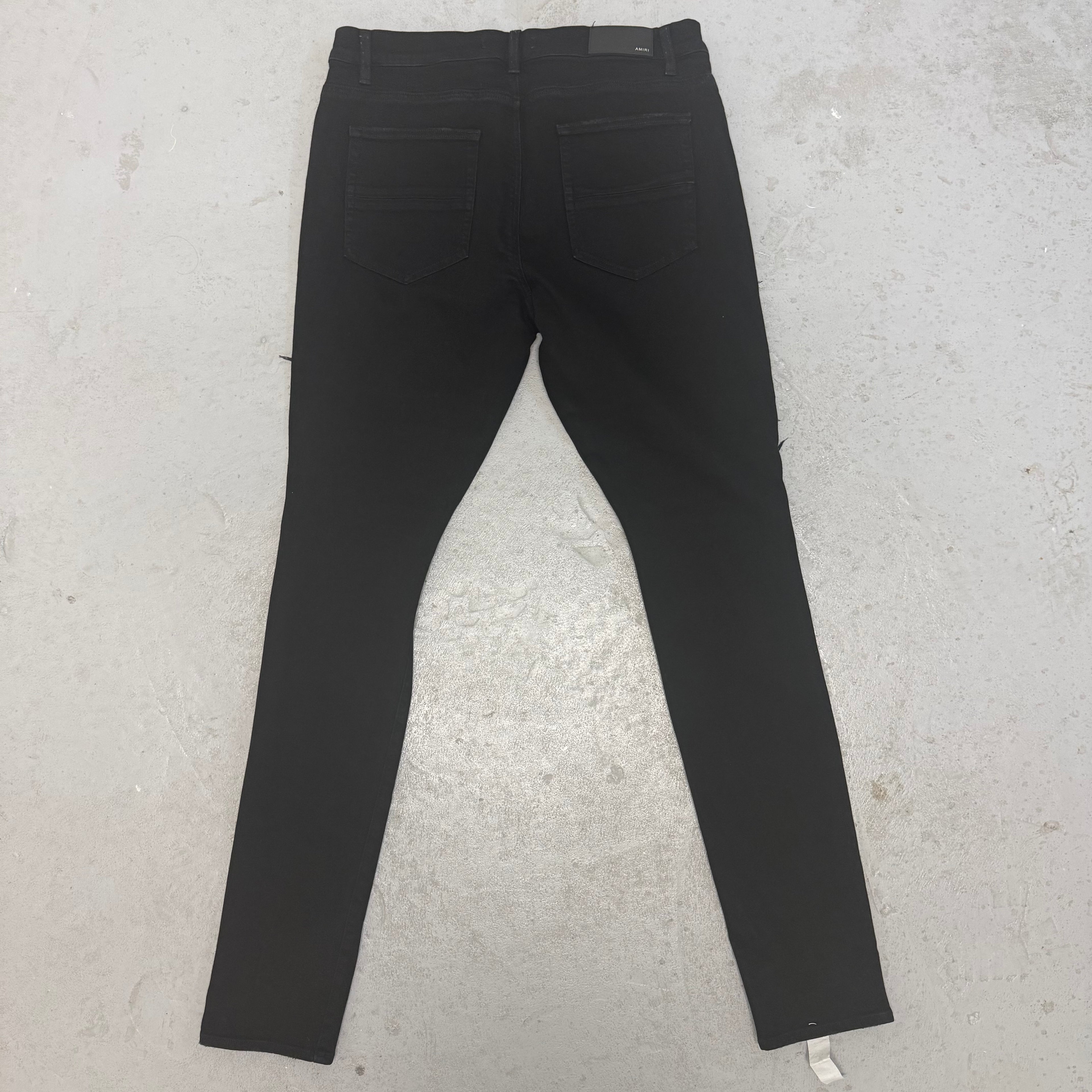 Amiri Black Crystal MX1 Jeans Sz 38