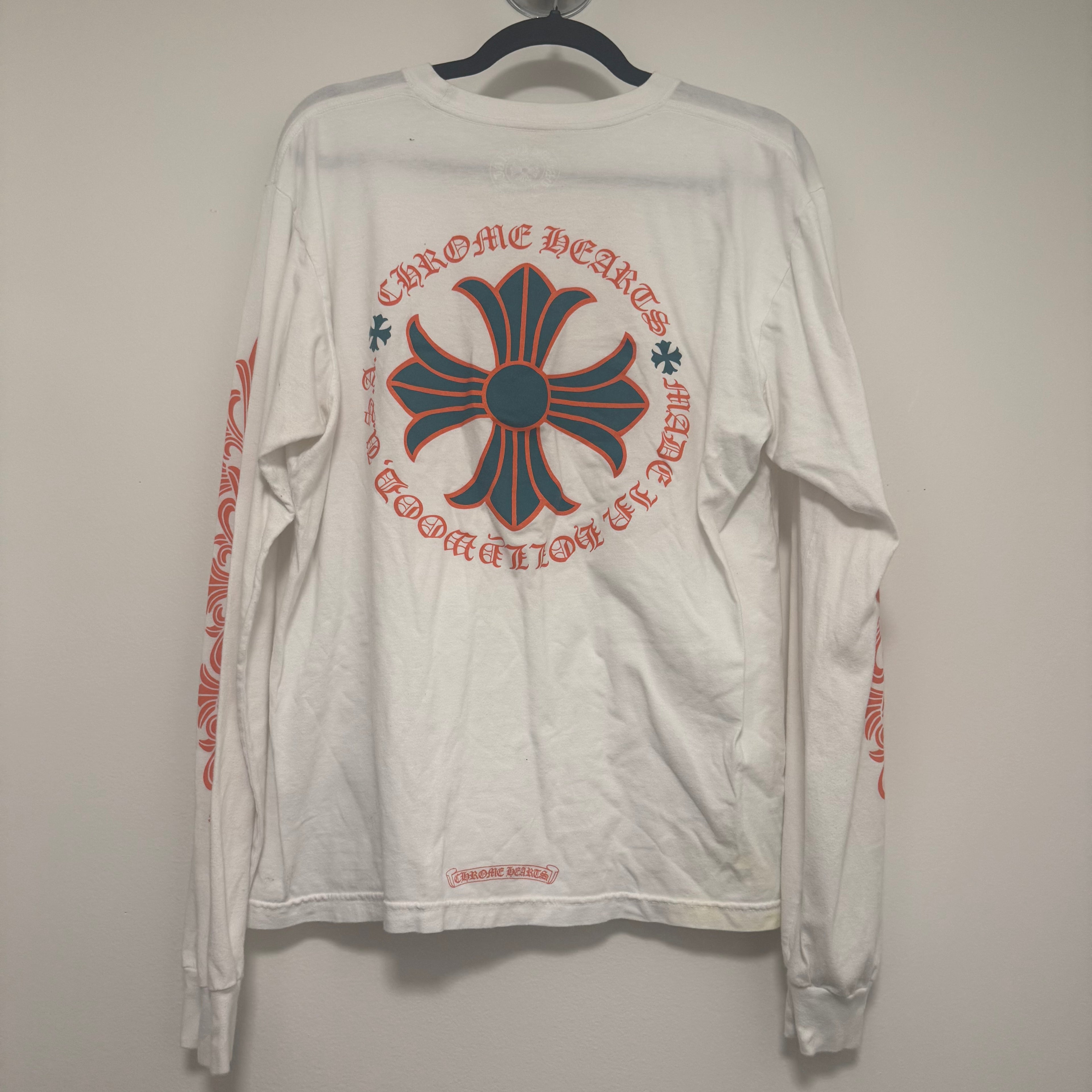 Chrome Hearts Miami Art Basel Floral Longsleeve Size Large (stains)
