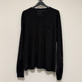 Chrome Hearts Black Neck Logo Longsleeve T-Shirt Sz Large