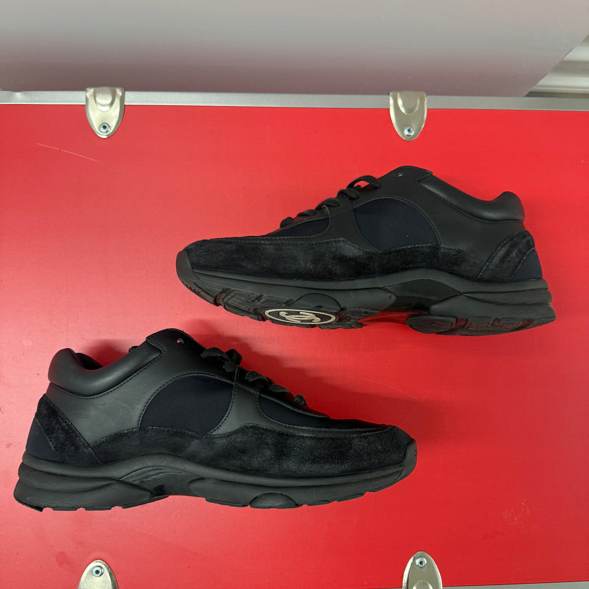 Chanel Triple Black Trainer Size 11 (44)