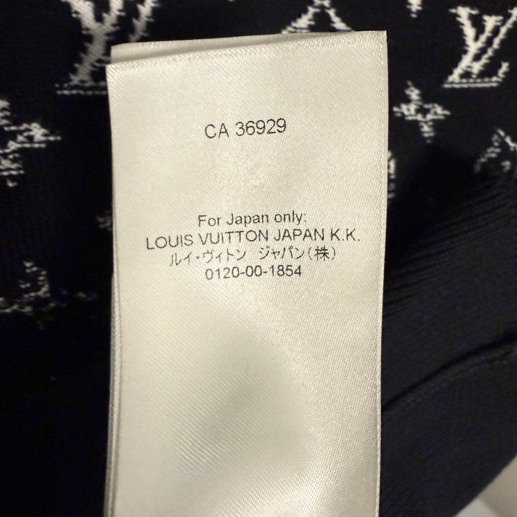 Louis Vuitton Black Gradient Monogram Cotton Crewneck Sz Small