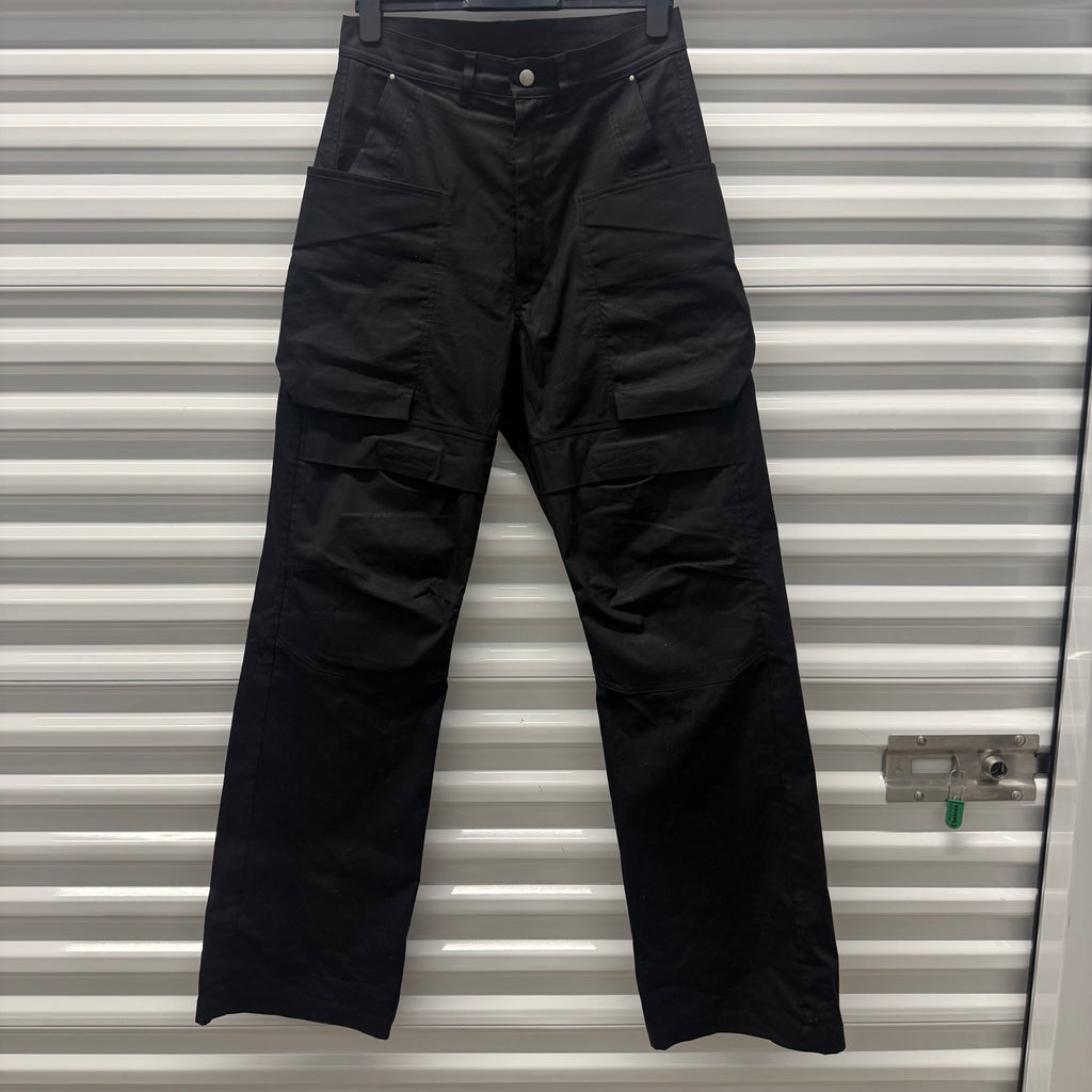 Rick Owens Black Stefan Cargos Size 28