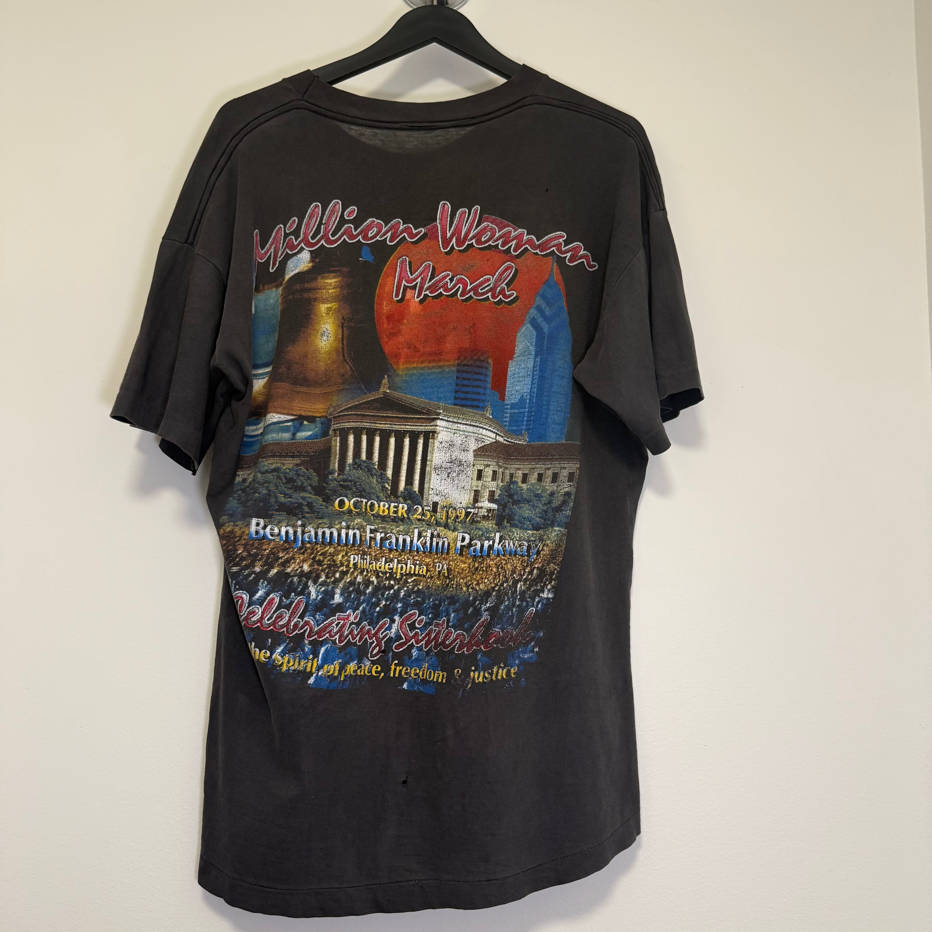 Vintage Million Woman March Rap T-Shirt Size XL